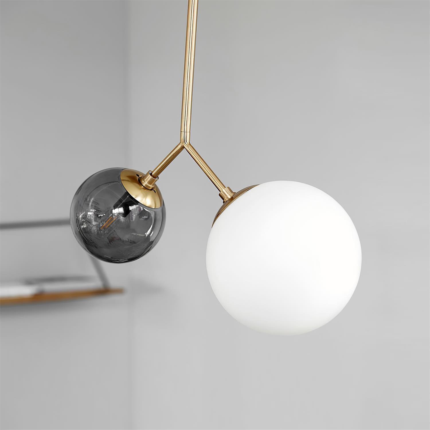 Twis Lampe Pendante Verre Dépoli Fumé Minimaliste - Neutralighting