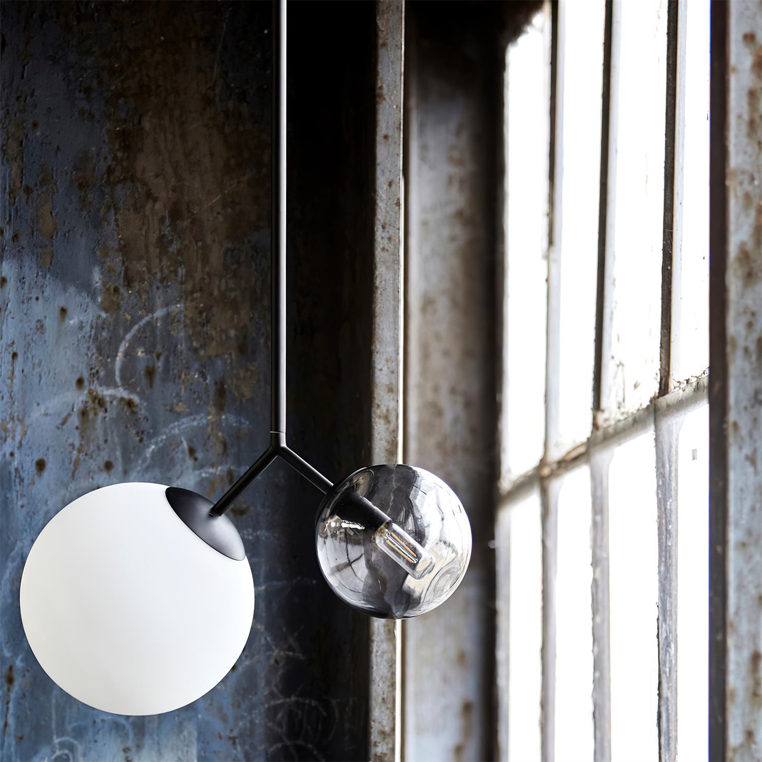 Twis Lampe Pendante Verre Dépoli Fumé Minimaliste - Neutralighting