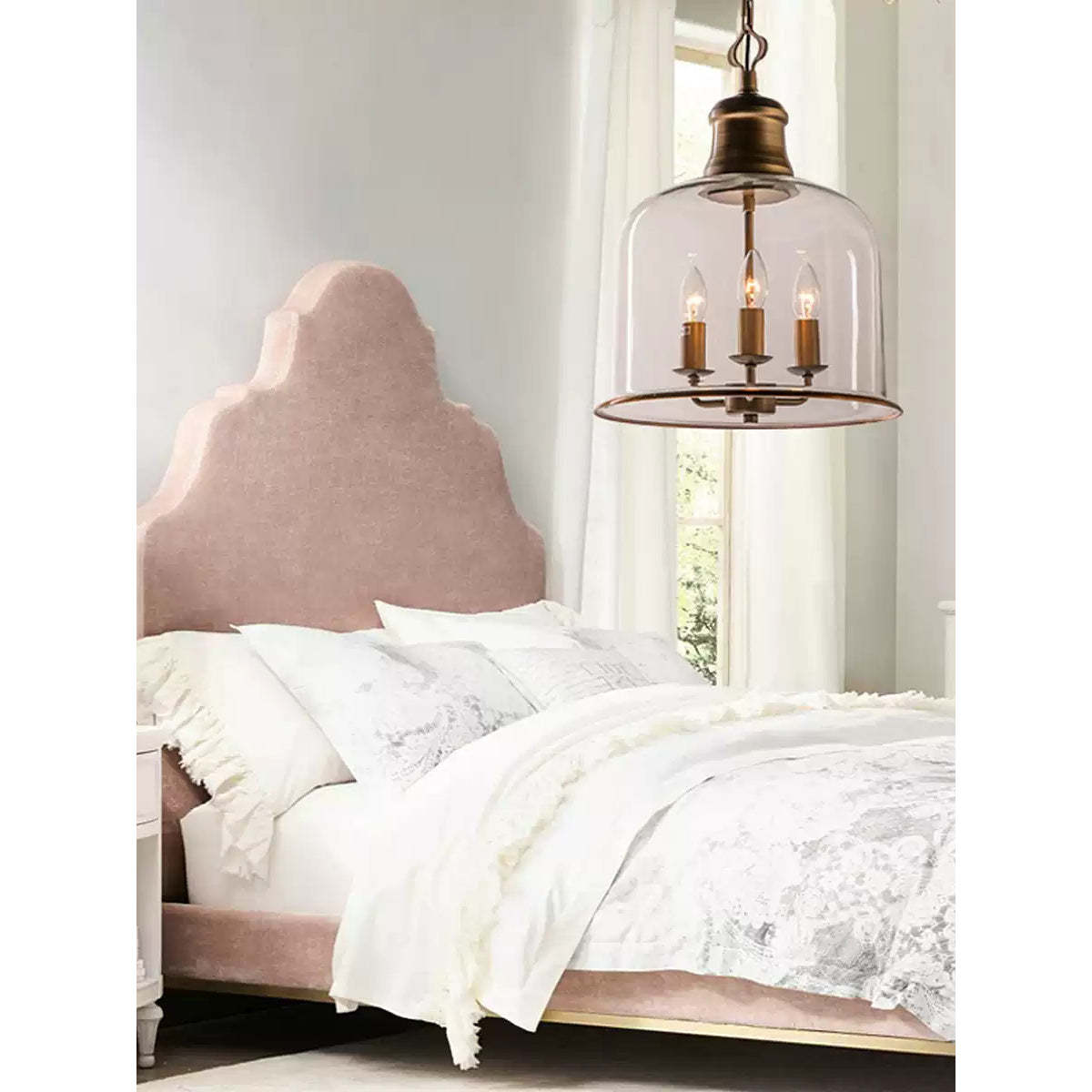 Sysolion Suspension Métal Verre Élégance Vintage - Neutralighting