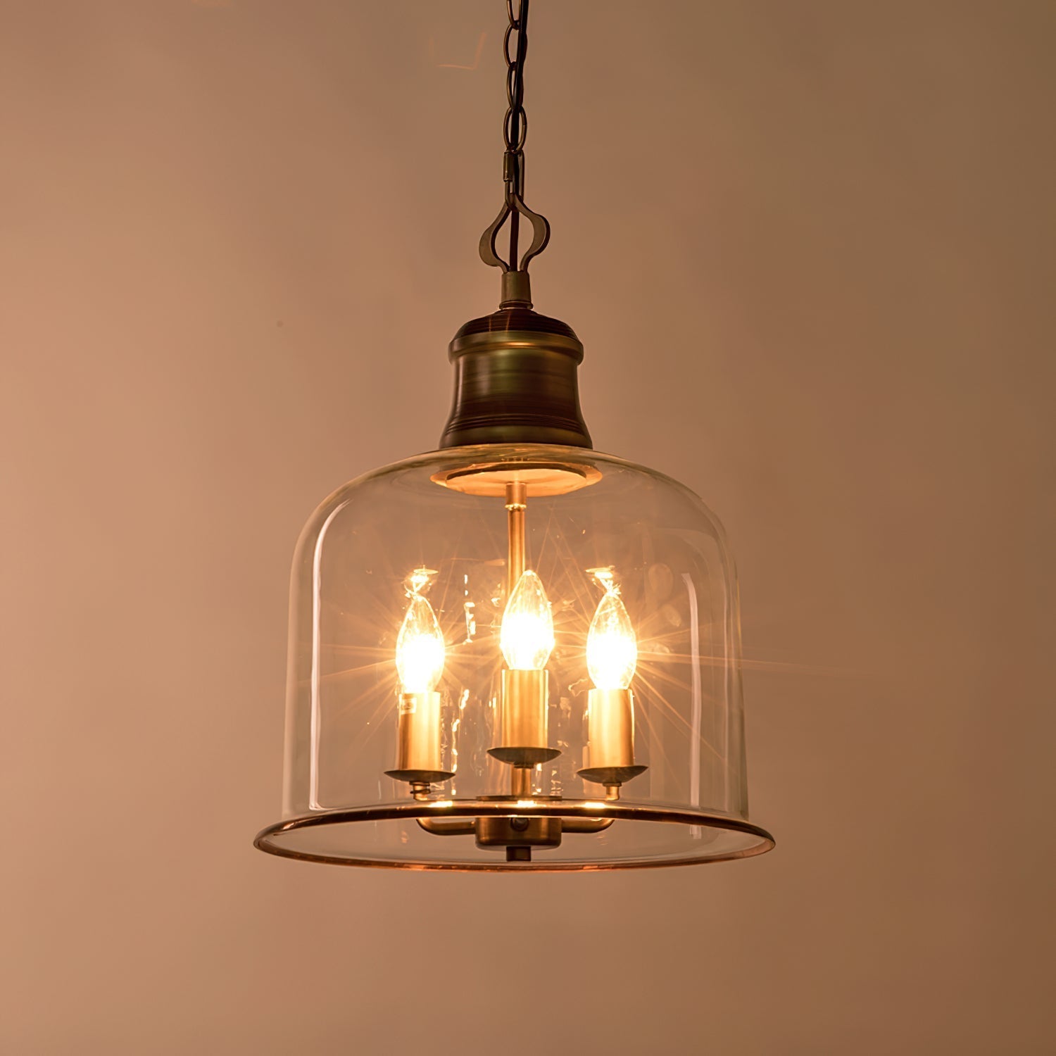 Sysolion Suspension Métal Verre Élégance Vintage - Neutralighting