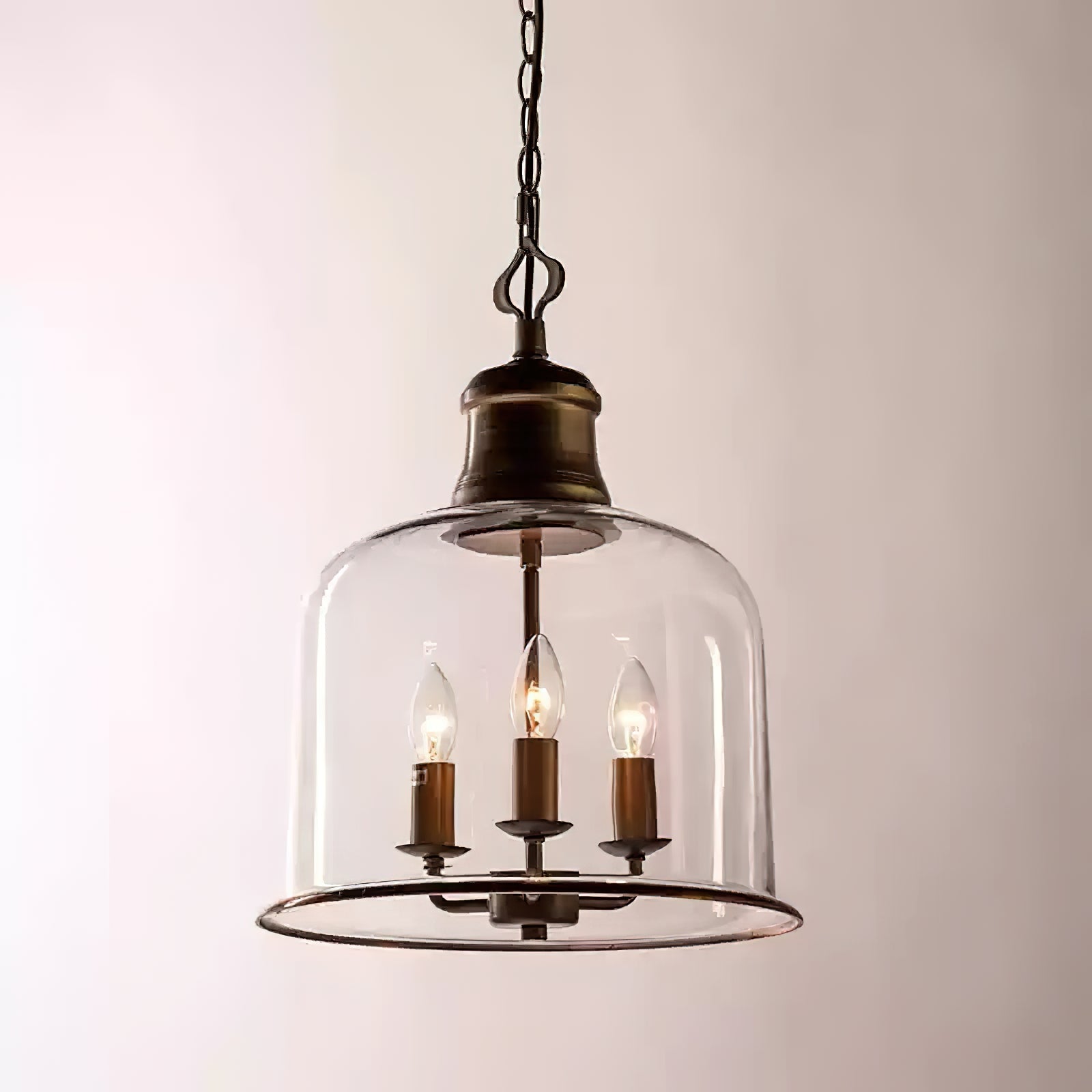 Sysolion Suspension Métal Verre Élégance Vintage - Neutralighting