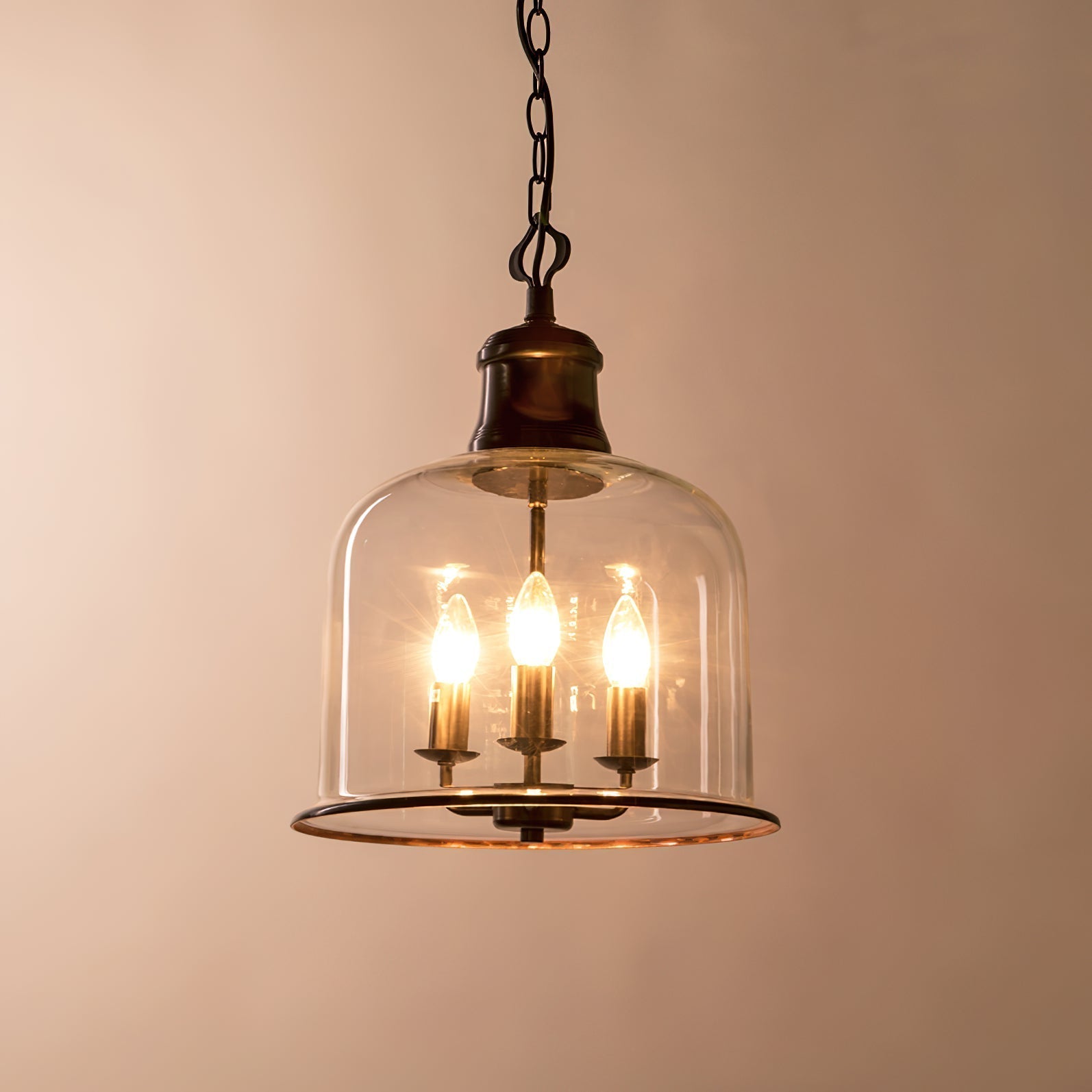 Sysolion Suspension Métal Verre Élégance Vintage - Neutralighting