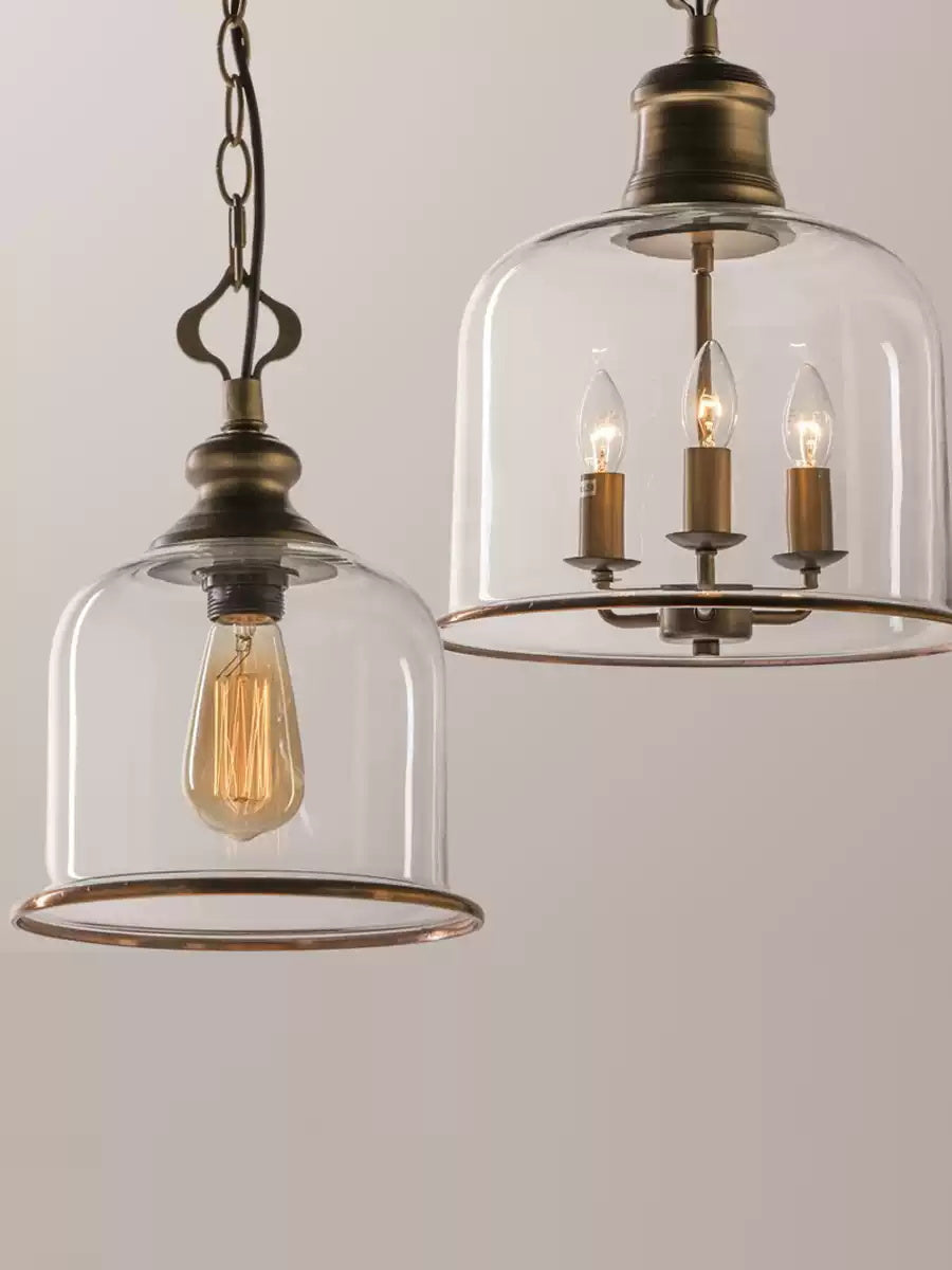 Sysolion Suspension Métal Verre Élégance Vintage - Neutralighting