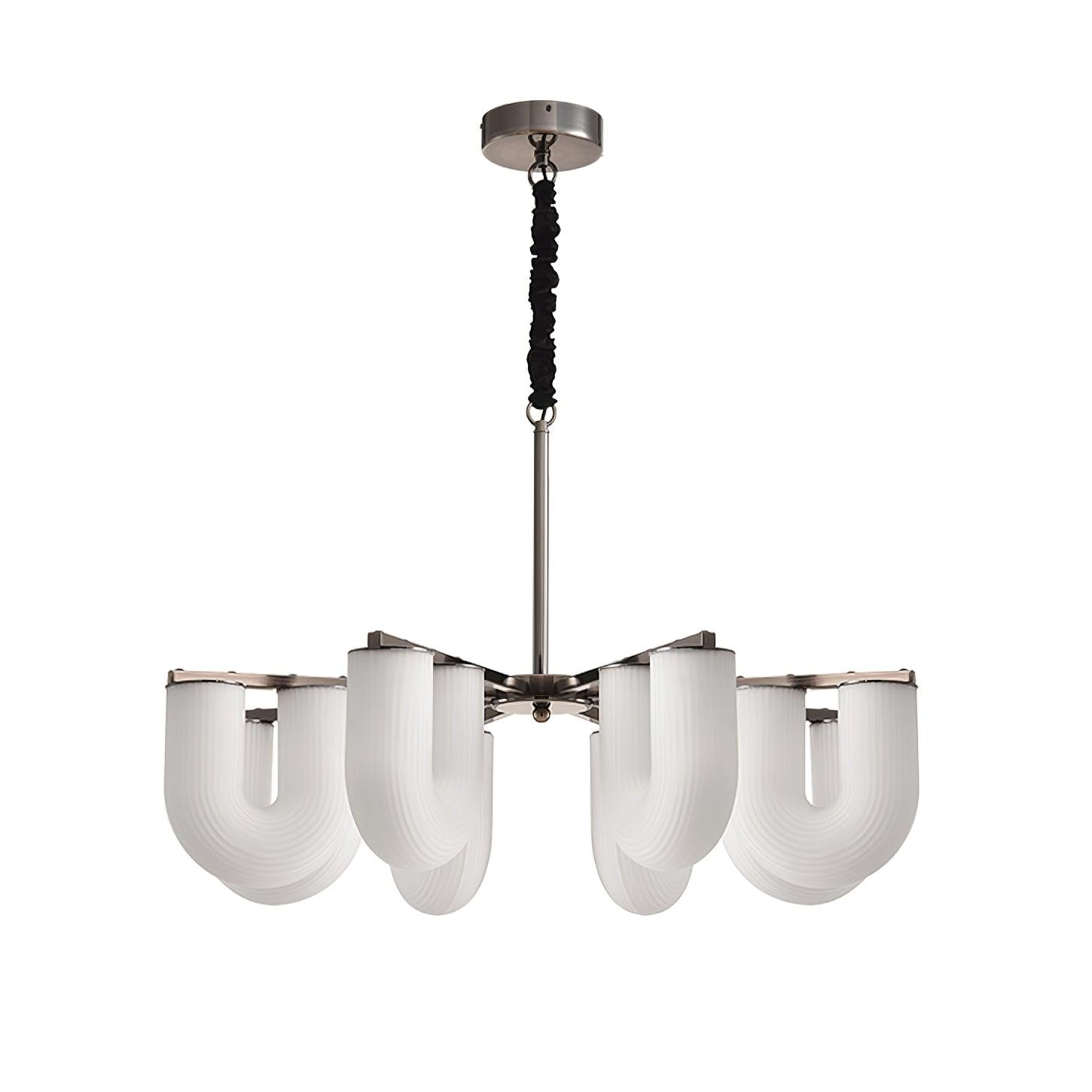 Agatha Lustre U Forme Verre Laiton Moderne - Neutralighting