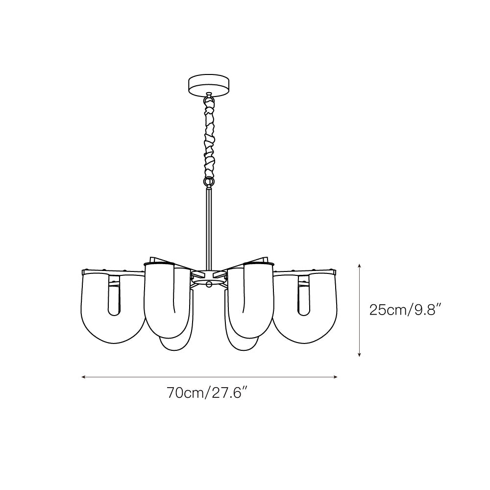 Lyshaos Lustre Métal Art Nordic Forme Premium - Neutralighting