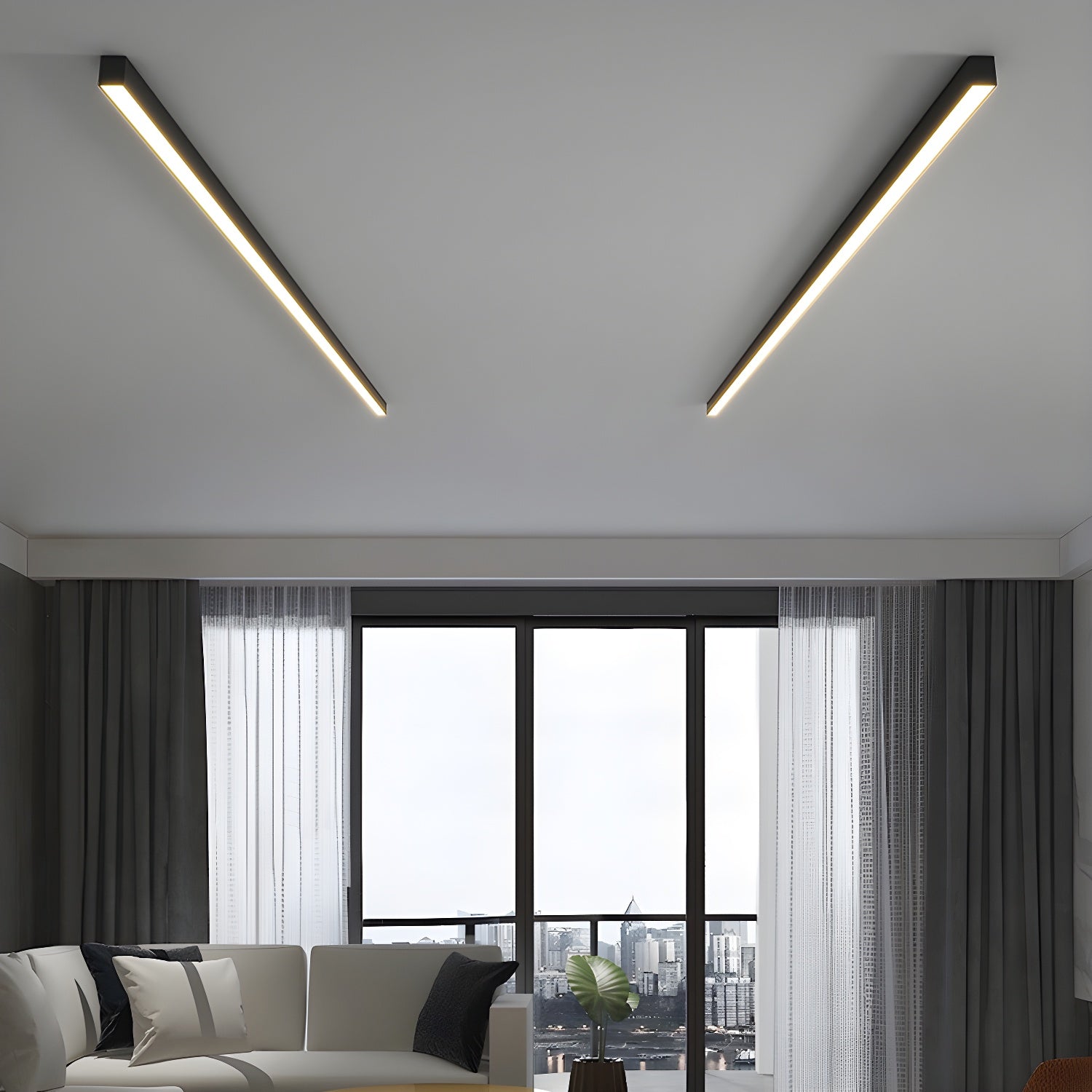 Solara Plafonnier Linéaire Ultra Fin Minimaliste Fonctionnel - Neutralighting
