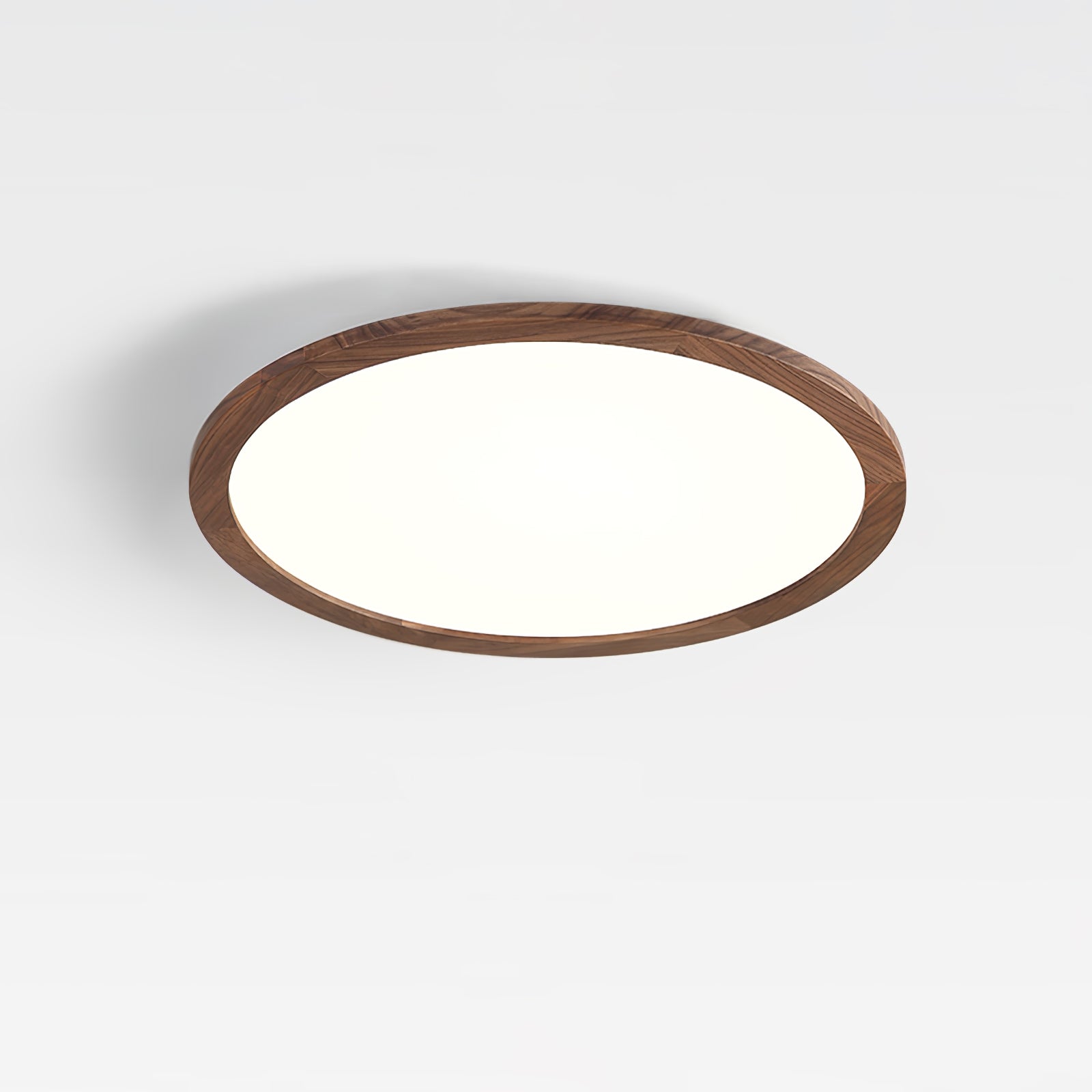 Solara Plafonnier Rond Fin en Noyer Minimaliste - Neutralighting