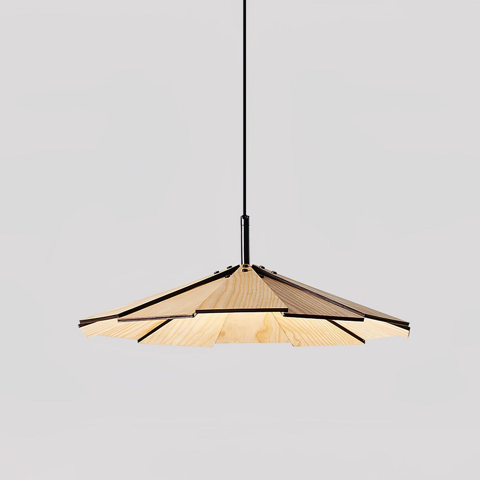 Woodura Lampe Pendante Parapluie en Bois - Neutralighting