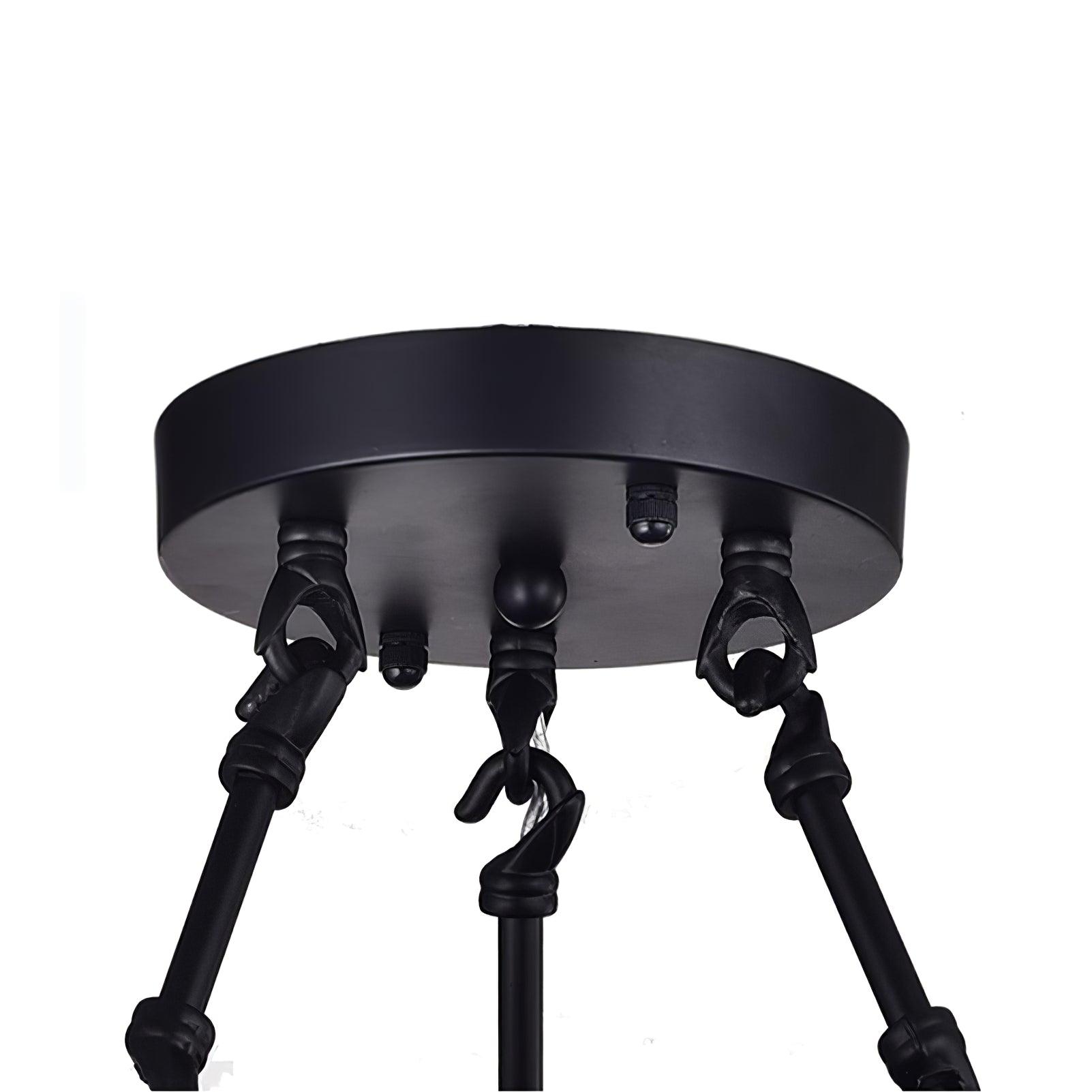 Avelis Postmodern Luxury Unique Tiered Crystal Chandelier - Blowlighting