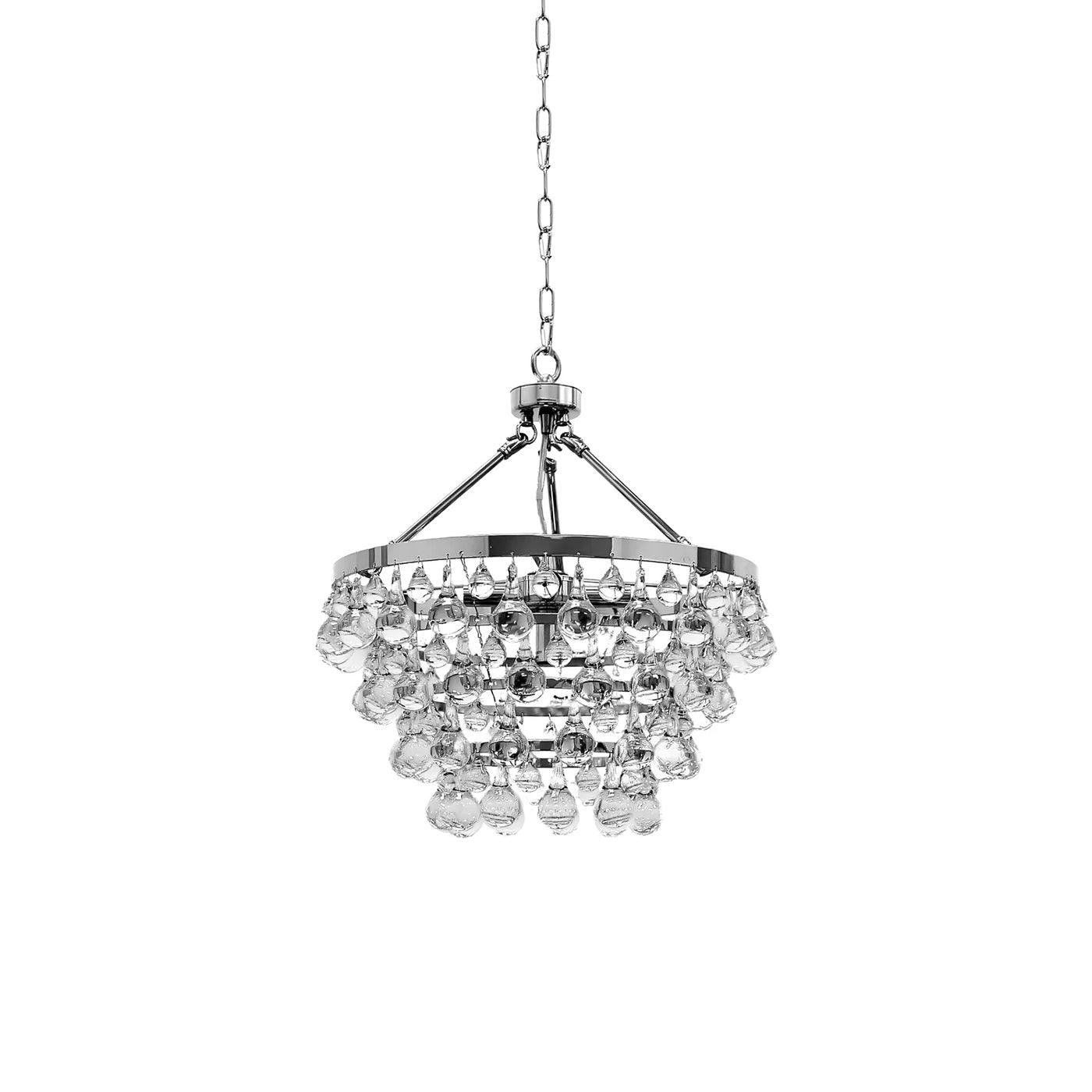 Avelis Postmodern Luxury Unique Tiered Crystal Chandelier - Blowlighting