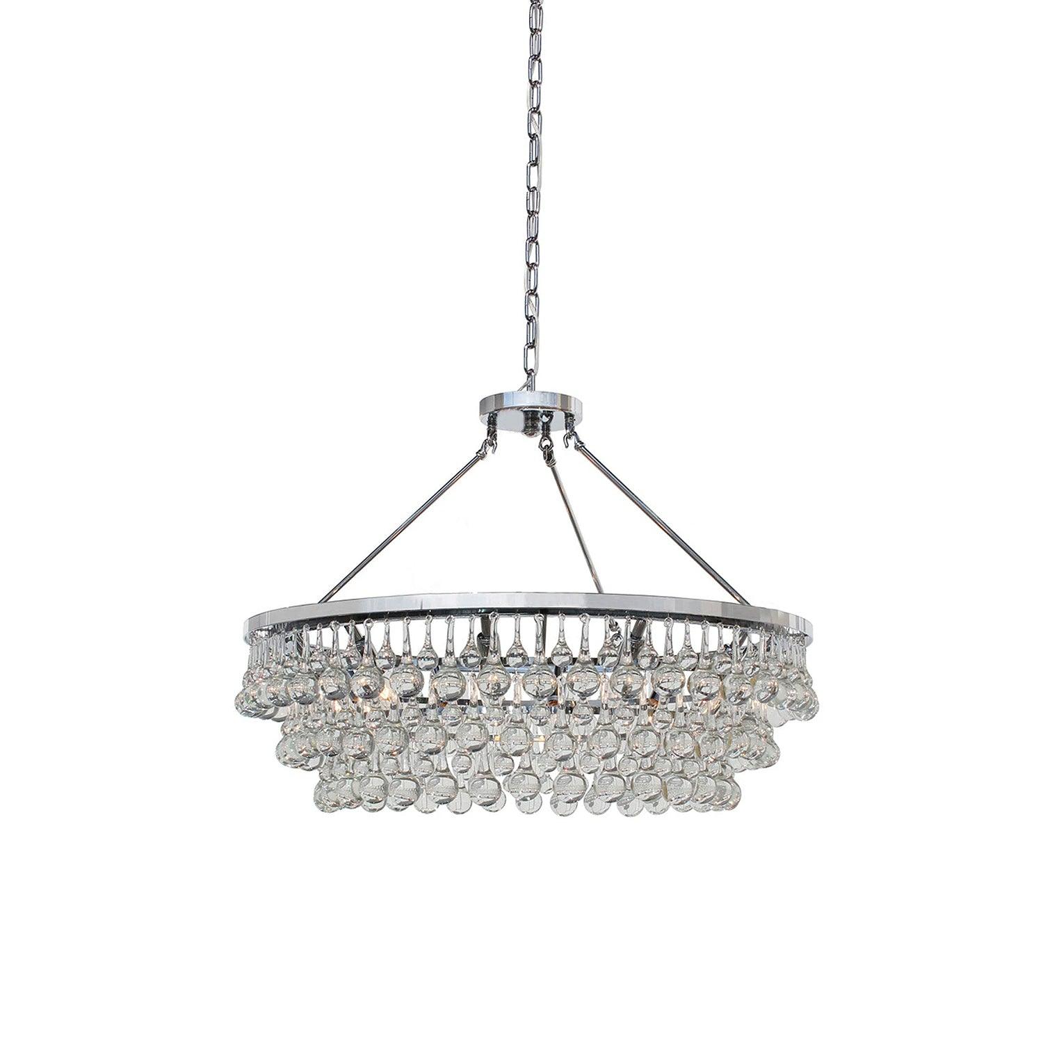 Avelis Postmodern Luxury Unique Tiered Crystal Chandelier - Blowlighting