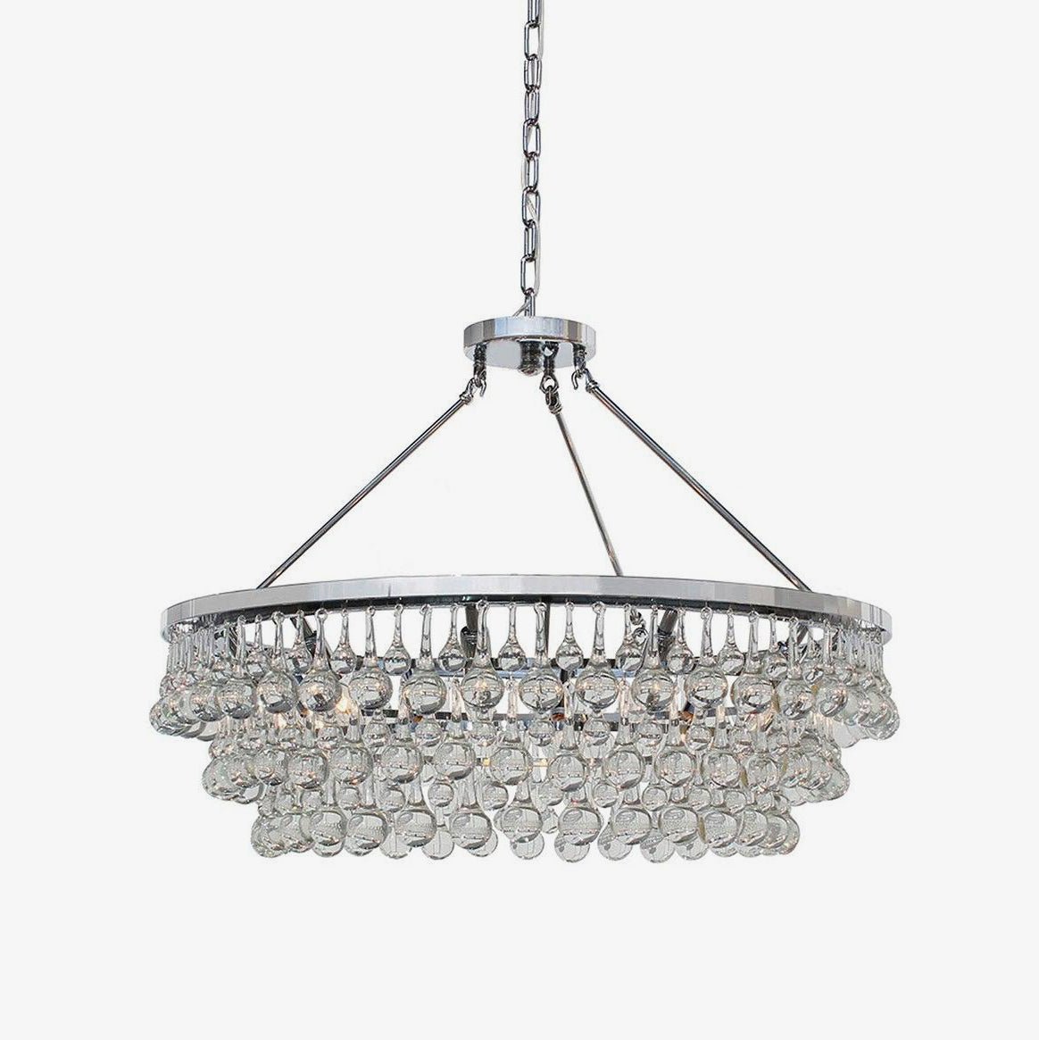 Avelis Postmodern Luxury Unique Tiered Crystal Chandelier - Blowlighting