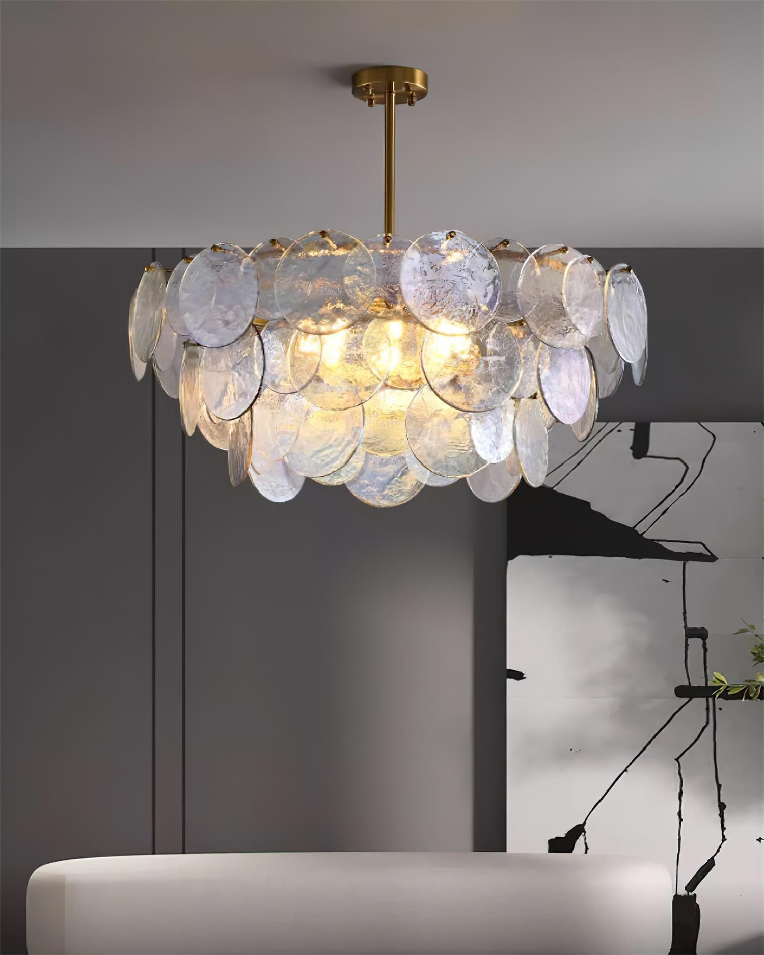 Utopia Lustre Disque en Verre Superposé - Neutralighting