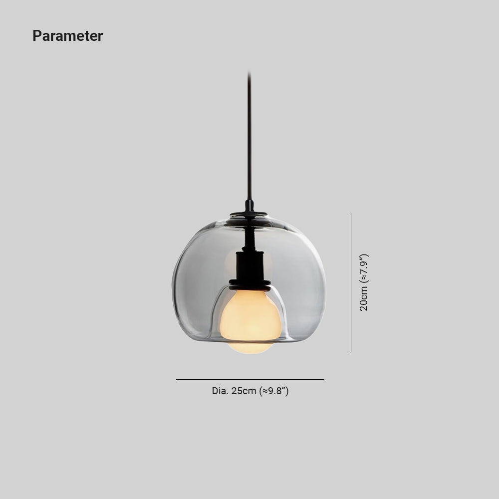 Neritha Suspension Contemporaine en Verre - Neutralighting