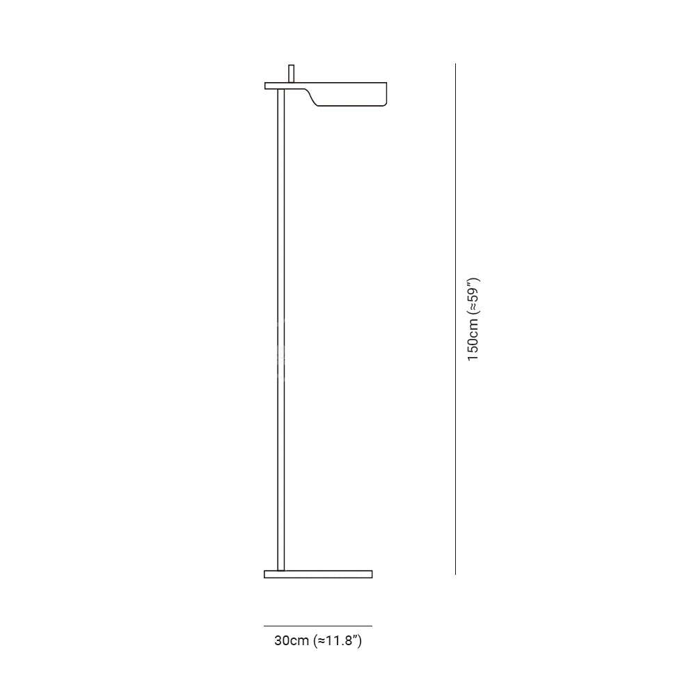 Ray Lampadaire Linéaire Minimaliste, Métal/Acrylique, Noir, Salon - Neutralighting