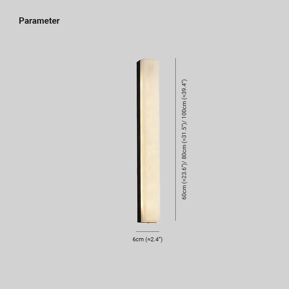 Isen Applique Murale Linéaire en Laiton et Albâtre - Neutralighting