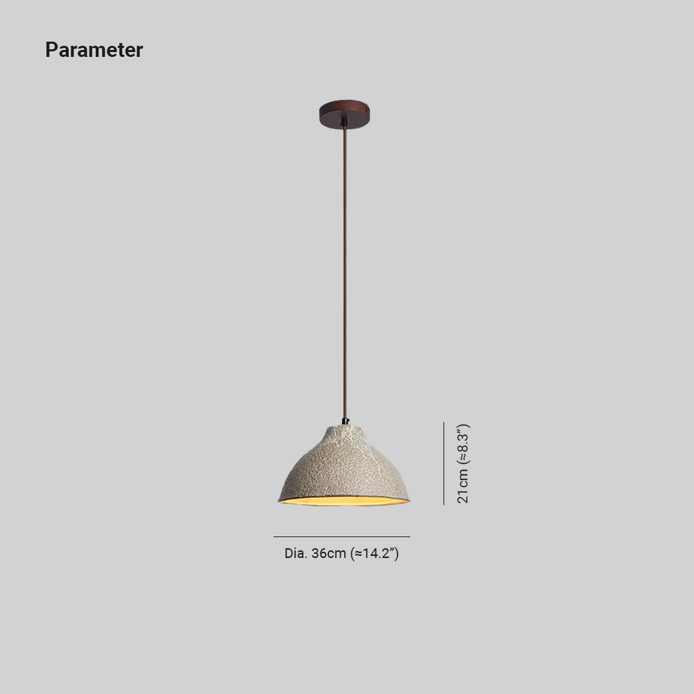 Maple Suspension en céramique texturée - Neutralighting