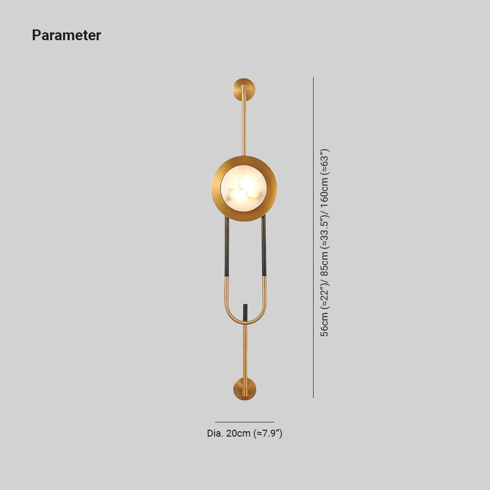 Miles Applique Murale Moderne en Marbre