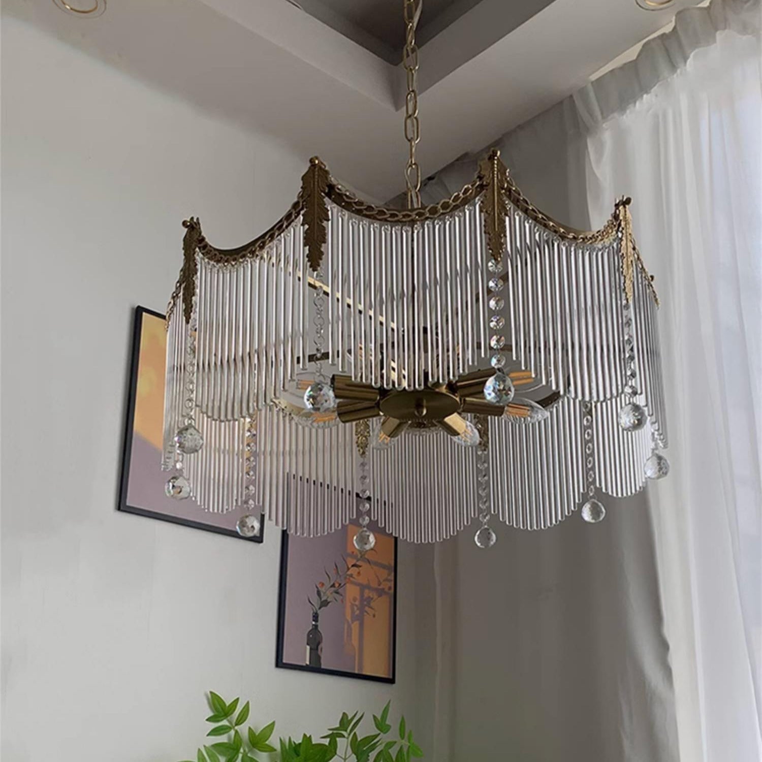 Elias Lustres Champêtres en Verre Luxueux - Neutralighting