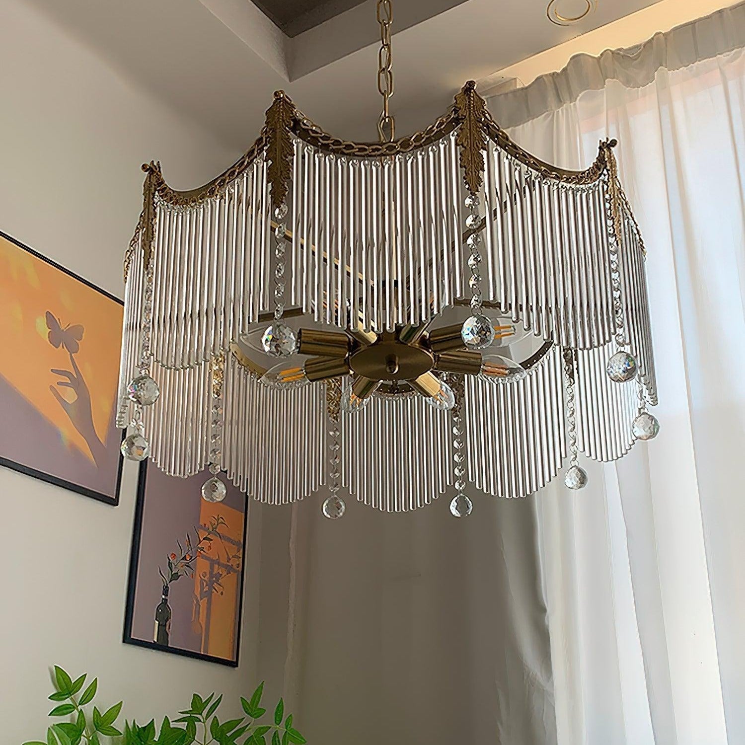 Elias Lustres Champêtres en Verre Luxueux - Neutralighting