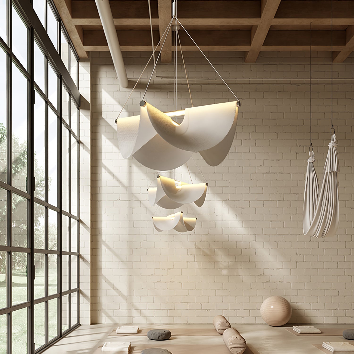 Covela Postmodern Luxury Ribbon Pendant Lamp - Neutralighting