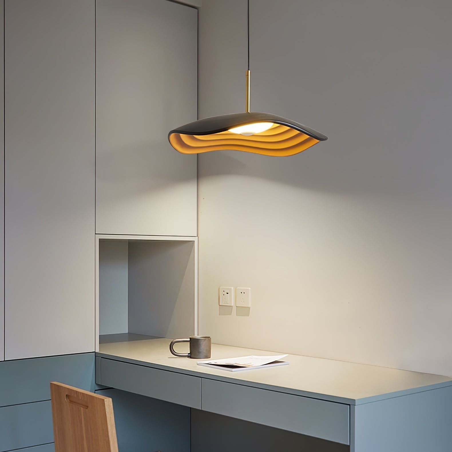 Zynthra Lampe suspendue artistique en résine - Neutralighting