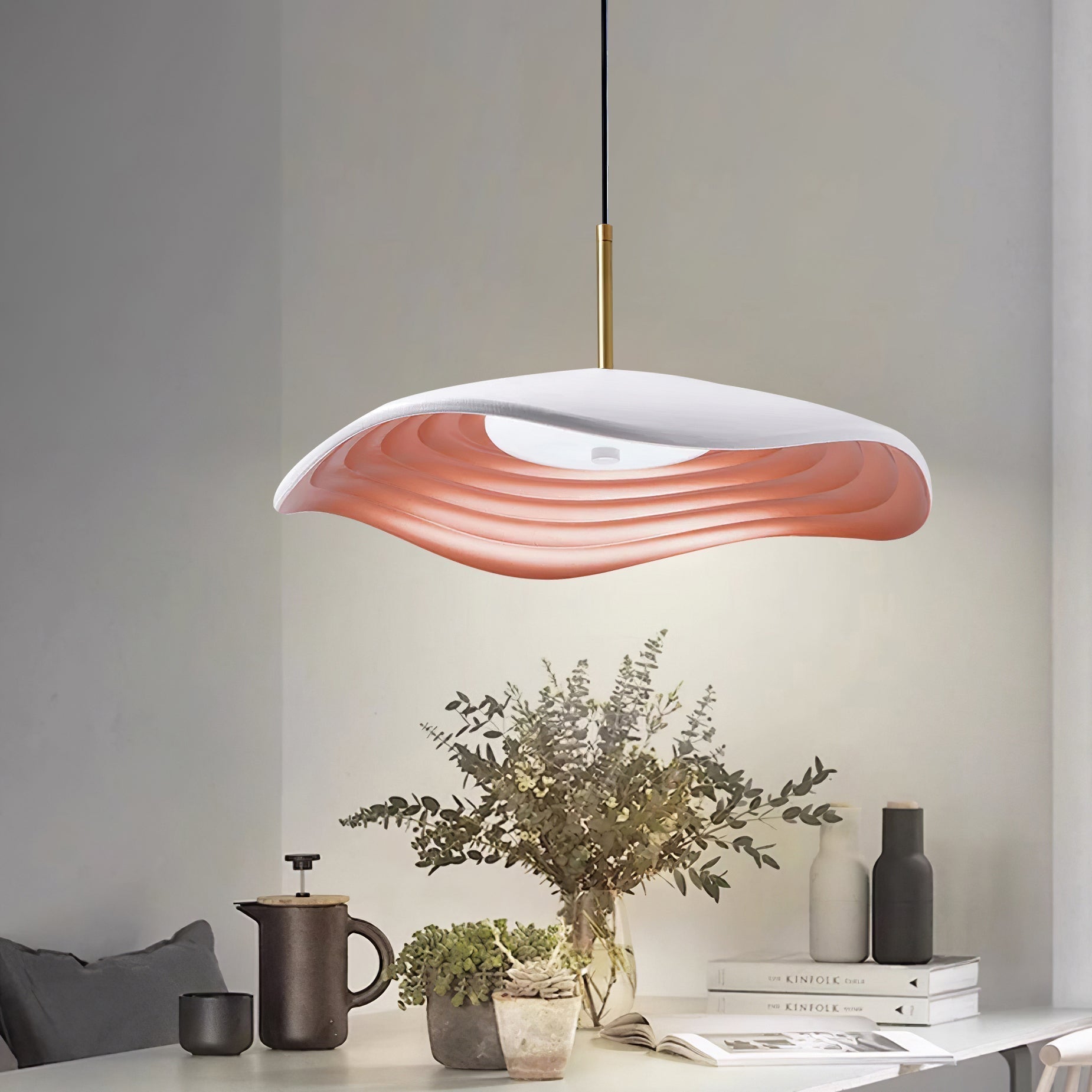 Zynthra Lampe suspendue artistique en résine - Neutralighting
