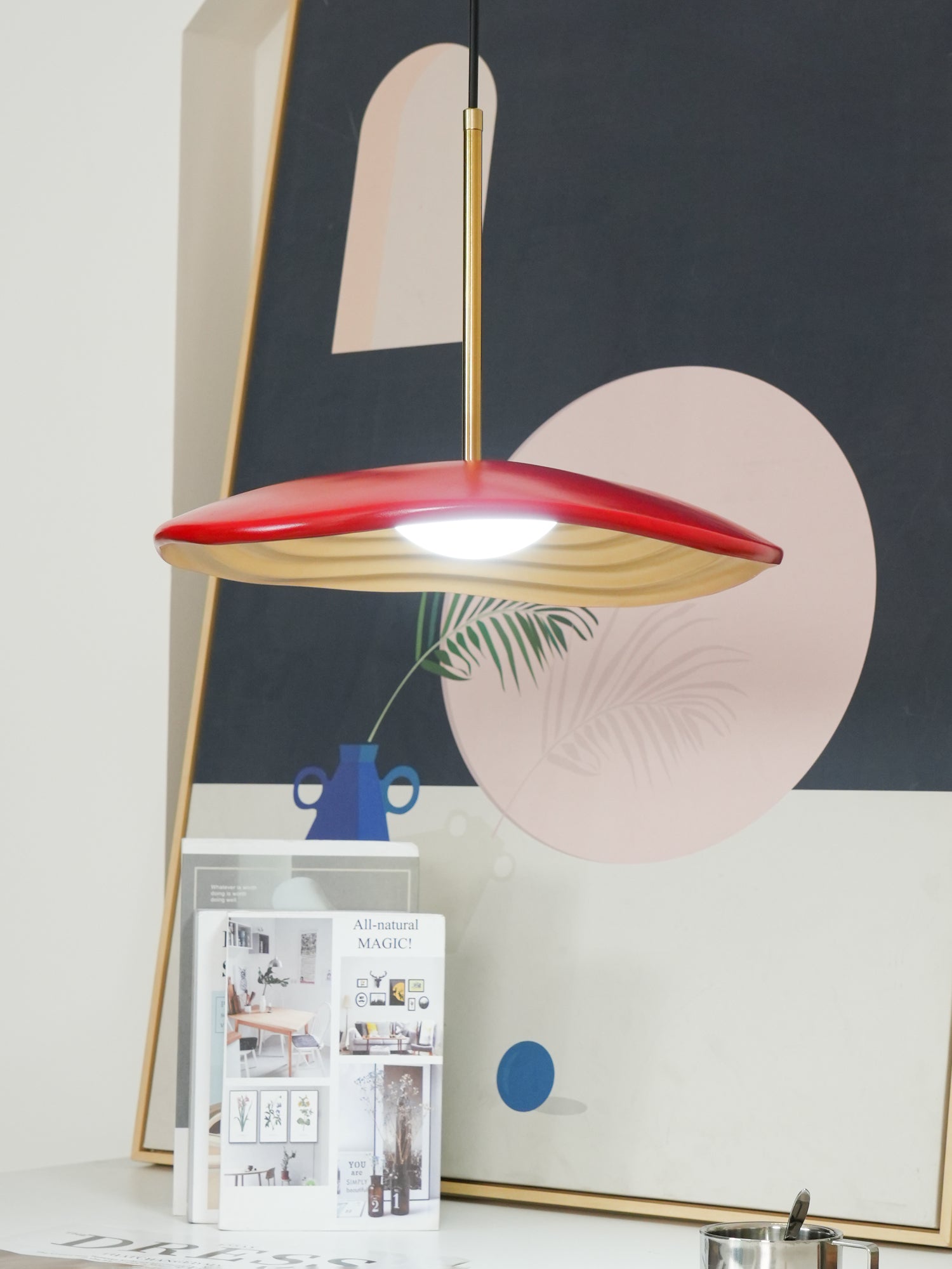 Zynthra Lampe suspendue artistique en résine - Neutralighting