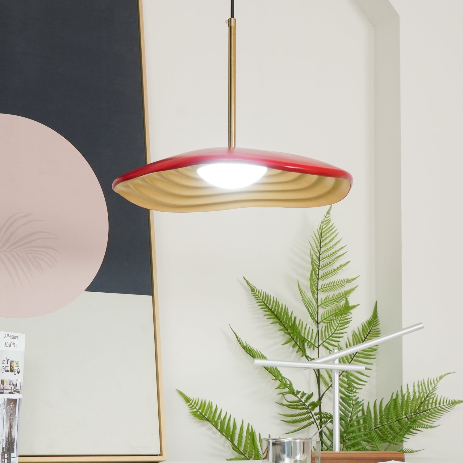 Zynthra Lampe suspendue artistique en résine - Neutralighting