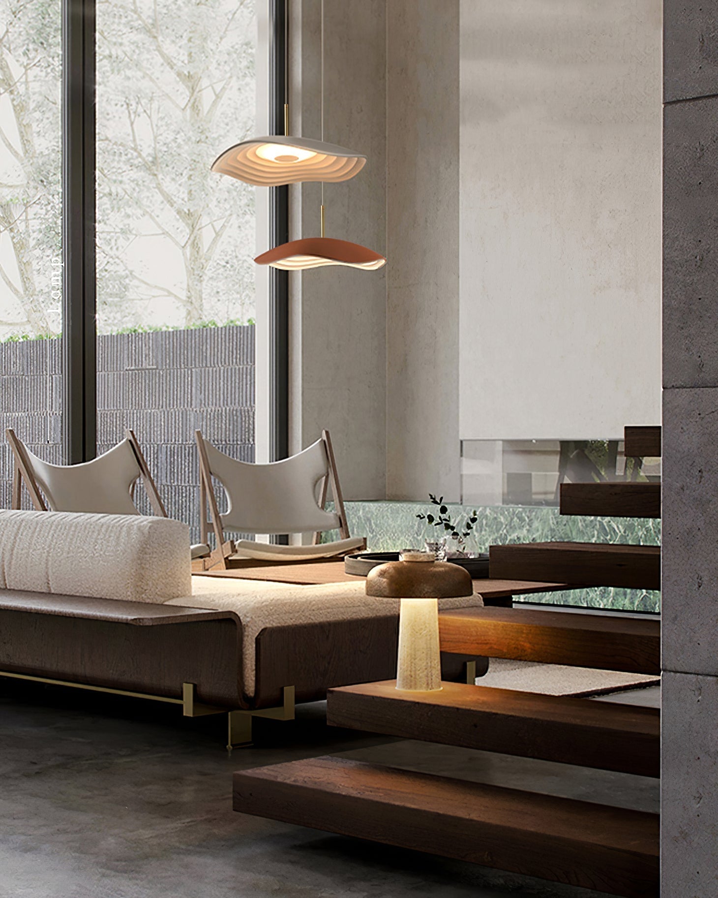 Ovelis Lampe Suspension Forme de Vague - Neutralighting