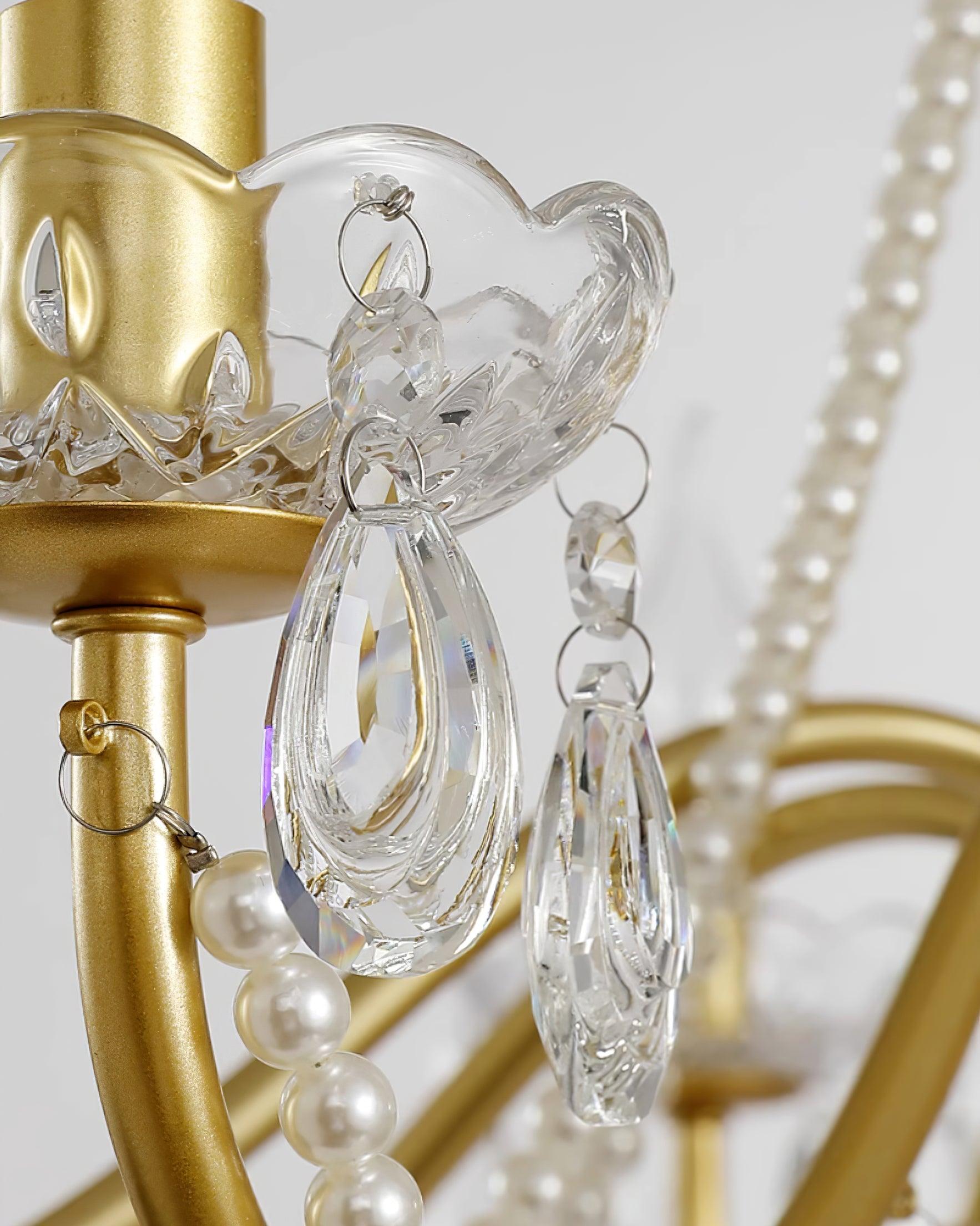 Elysion Lustra Chandelier Cristal Doré Élégant - Neutralighting