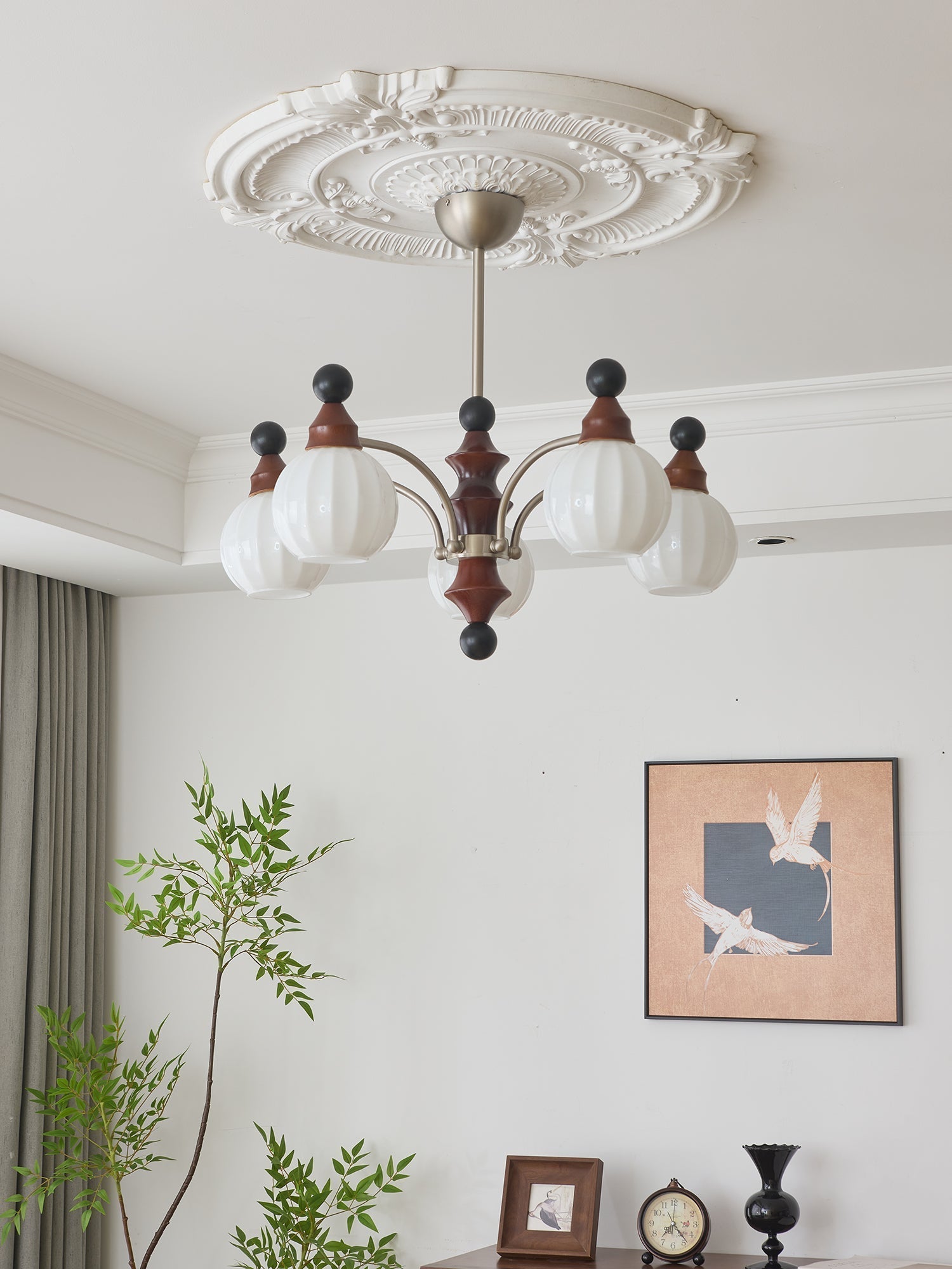 Zosilara Chandelier en Bois Traditionnel - Neutralighting