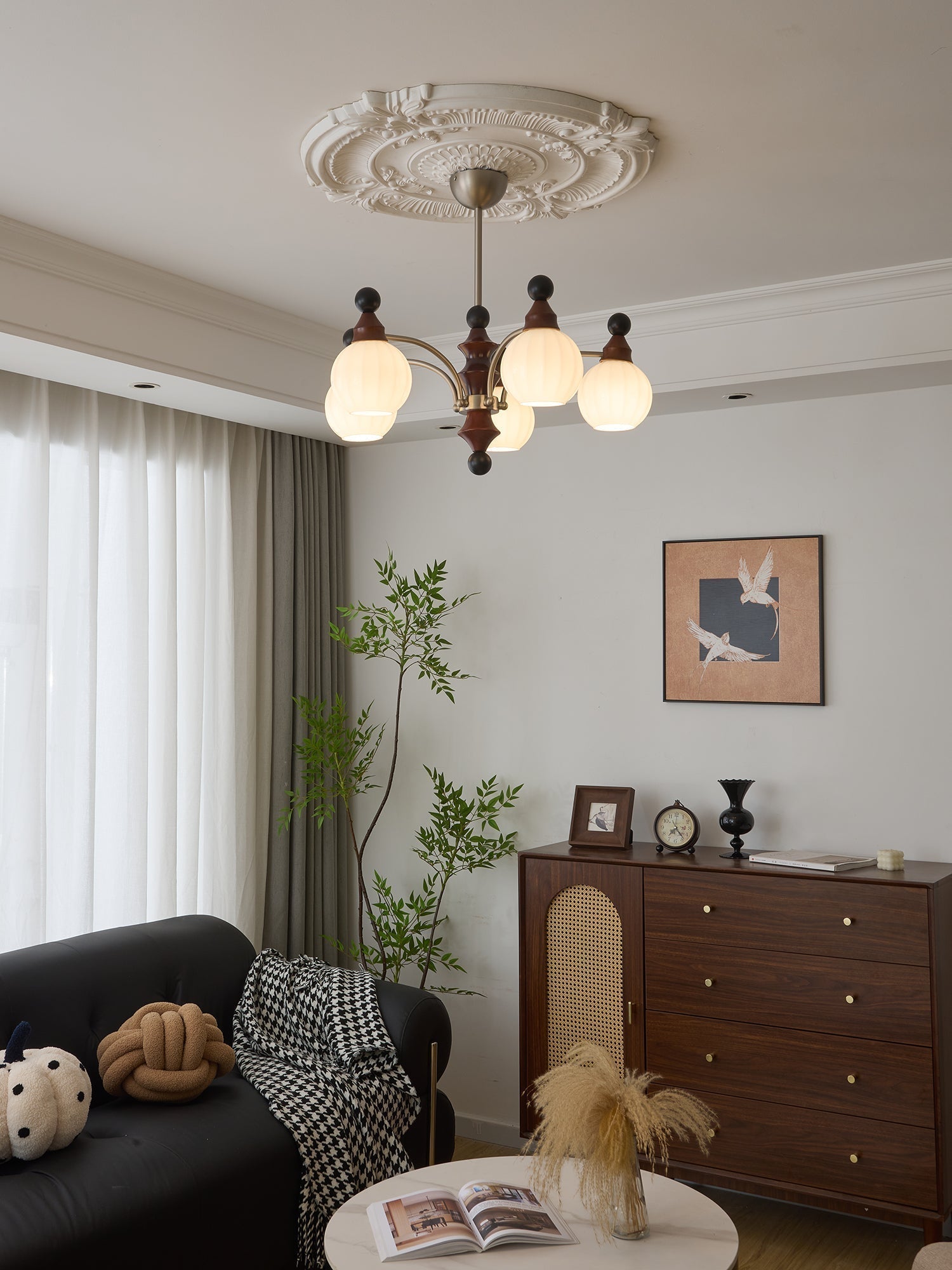 Zosilara Chandelier en Bois Traditionnel - Neutralighting