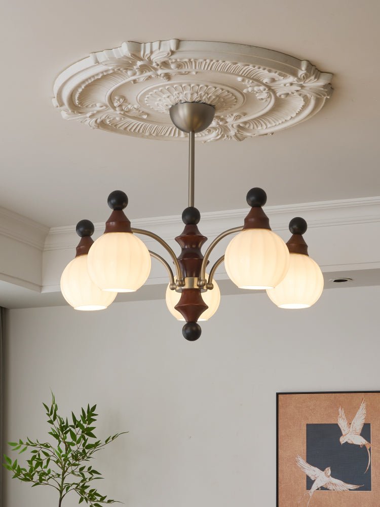 Zosilara Chandelier en Bois Traditionnel - Neutralighting