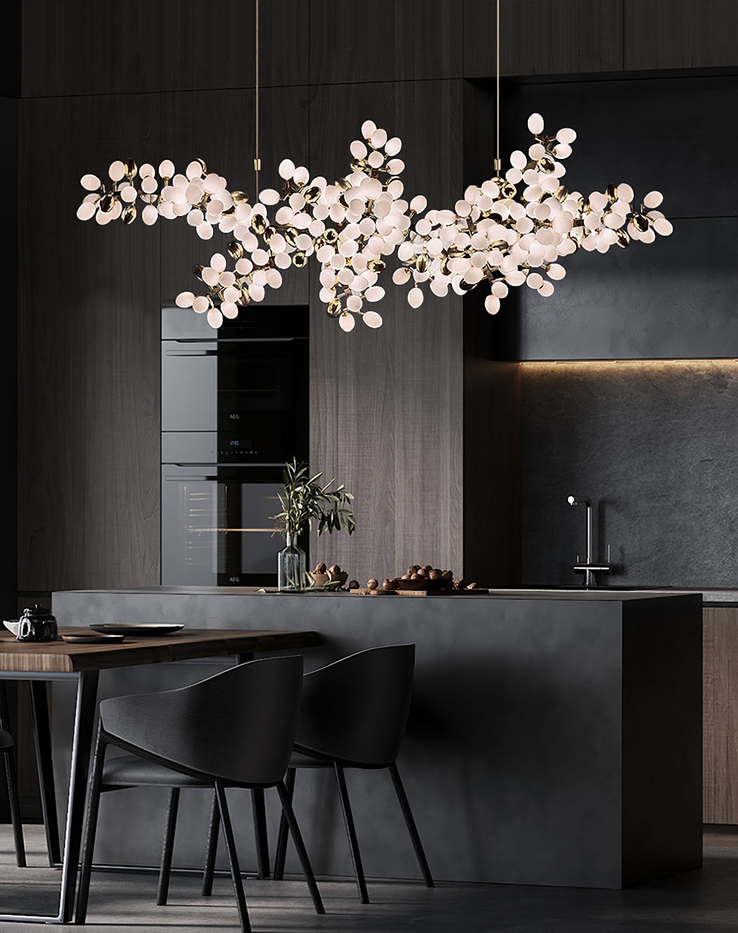 Cithaila Lustre Postmoderne De Luxe En Métal Et Verre - Neutralighting