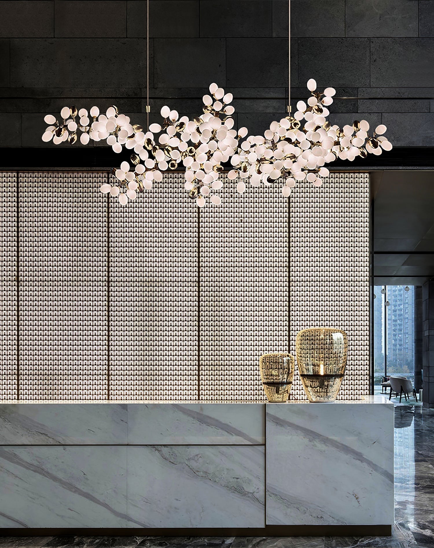 Cithaila Lustre Postmoderne De Luxe En Métal Et Verre - Neutralighting