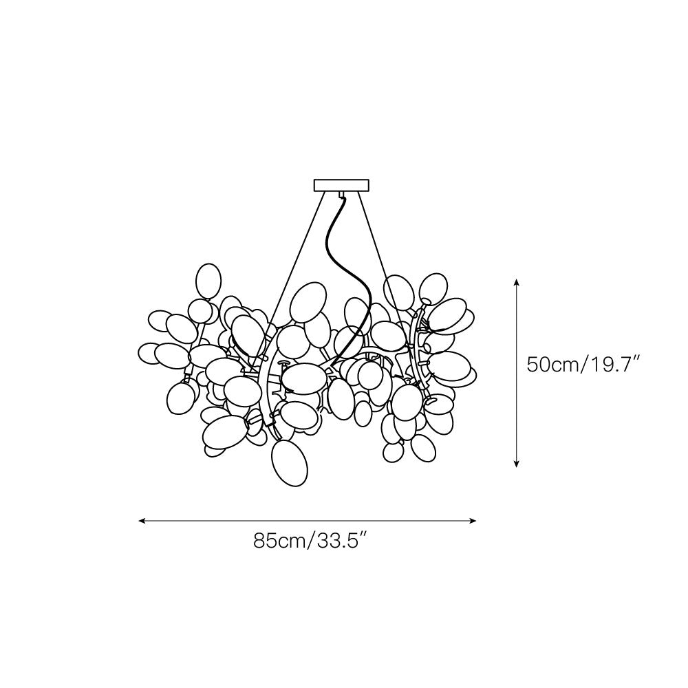 Cithaila Lustre Postmoderne De Luxe En Métal Et Verre - Neutralighting