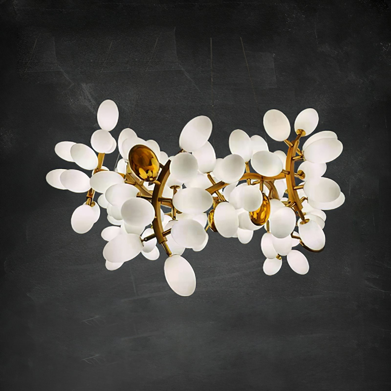 Cithaila Lustre Postmoderne De Luxe En Métal Et Verre - Neutralighting