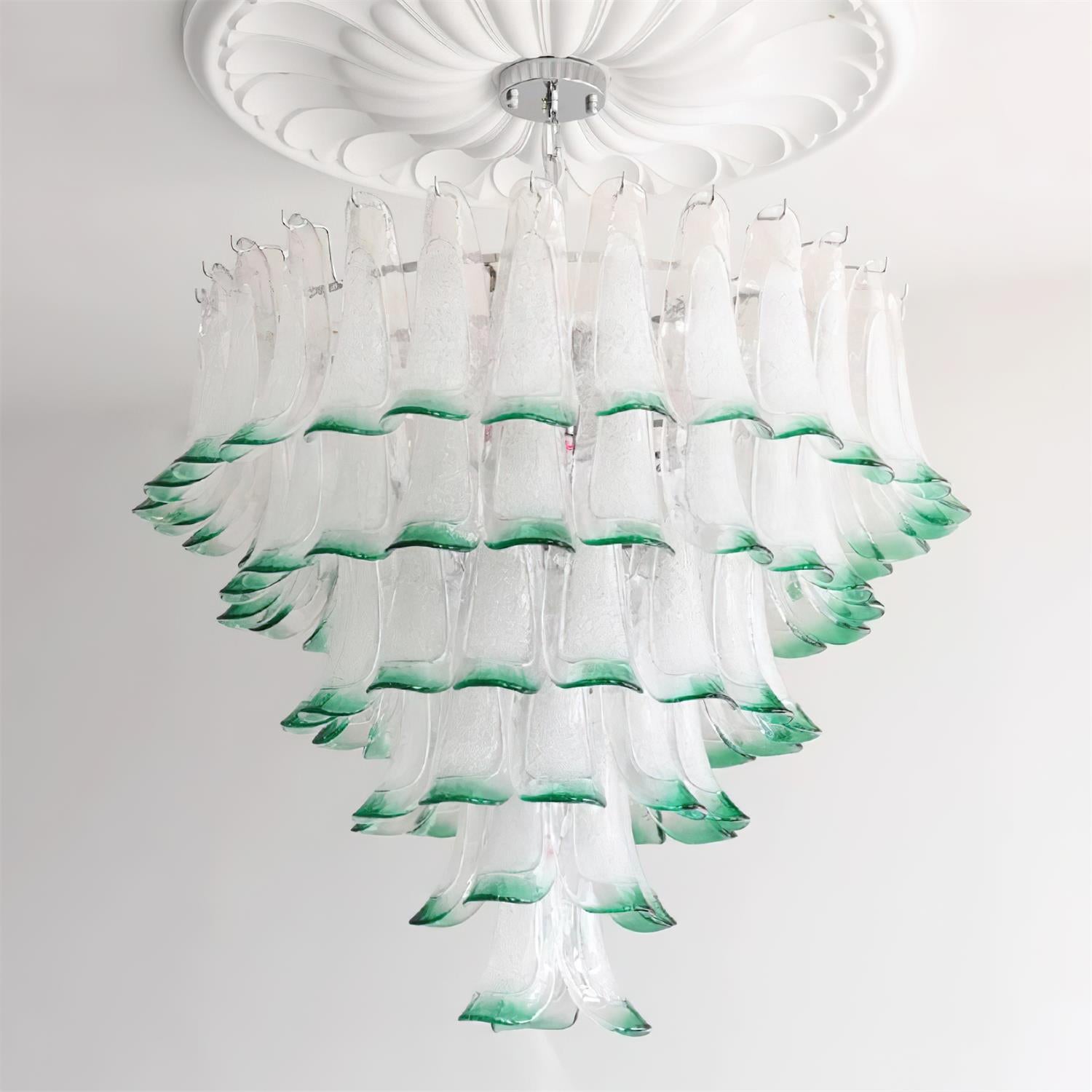 Valier Lustre Pétales en Verre Superposés - Neutralighting