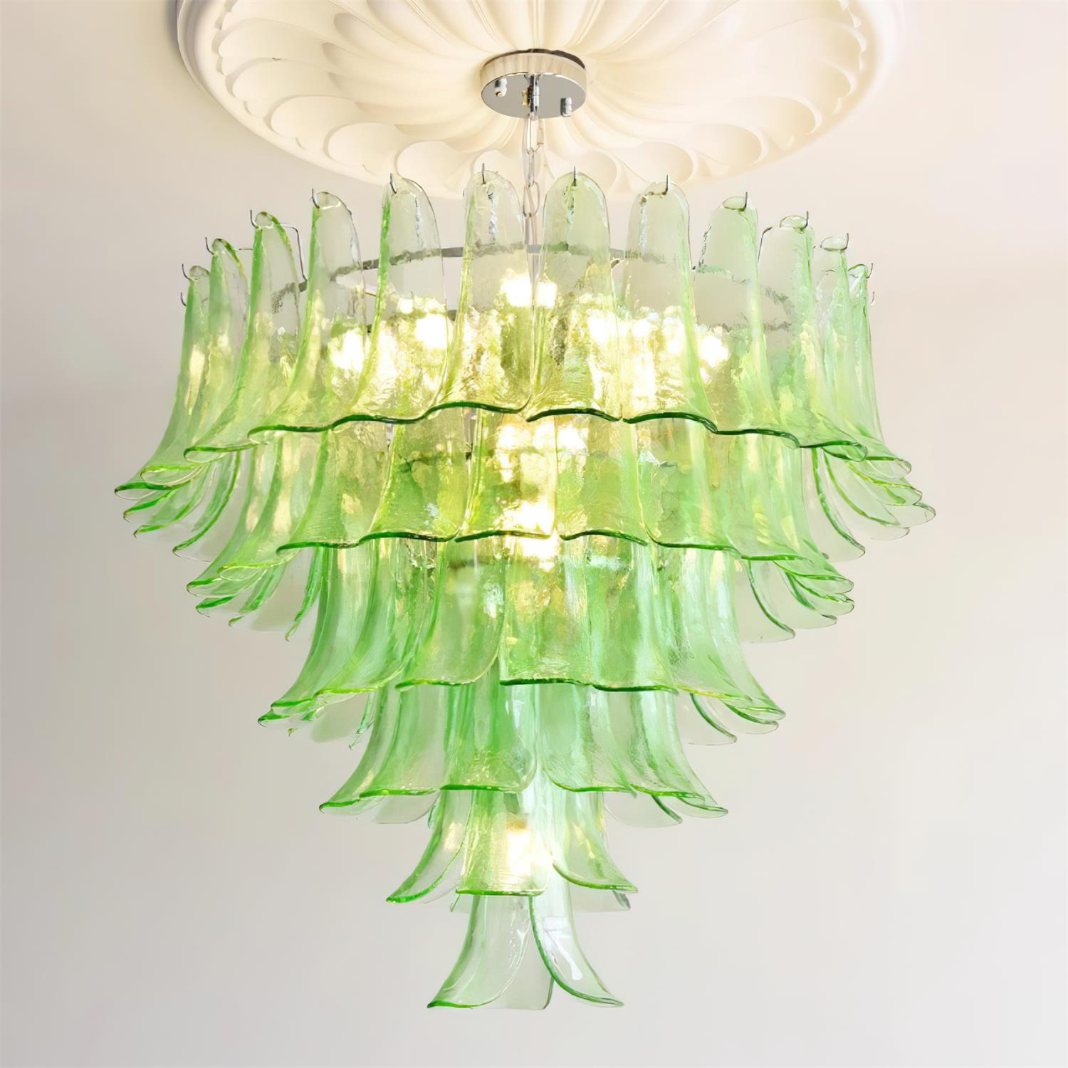 Valier Lustre Pétales en Verre Superposés - Neutralighting