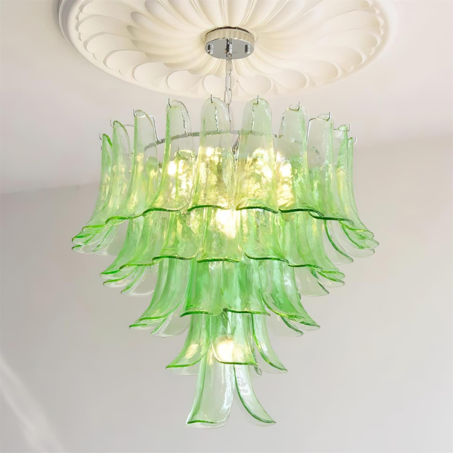 Valier Lustre Pétales en Verre Superposés - Neutralighting
