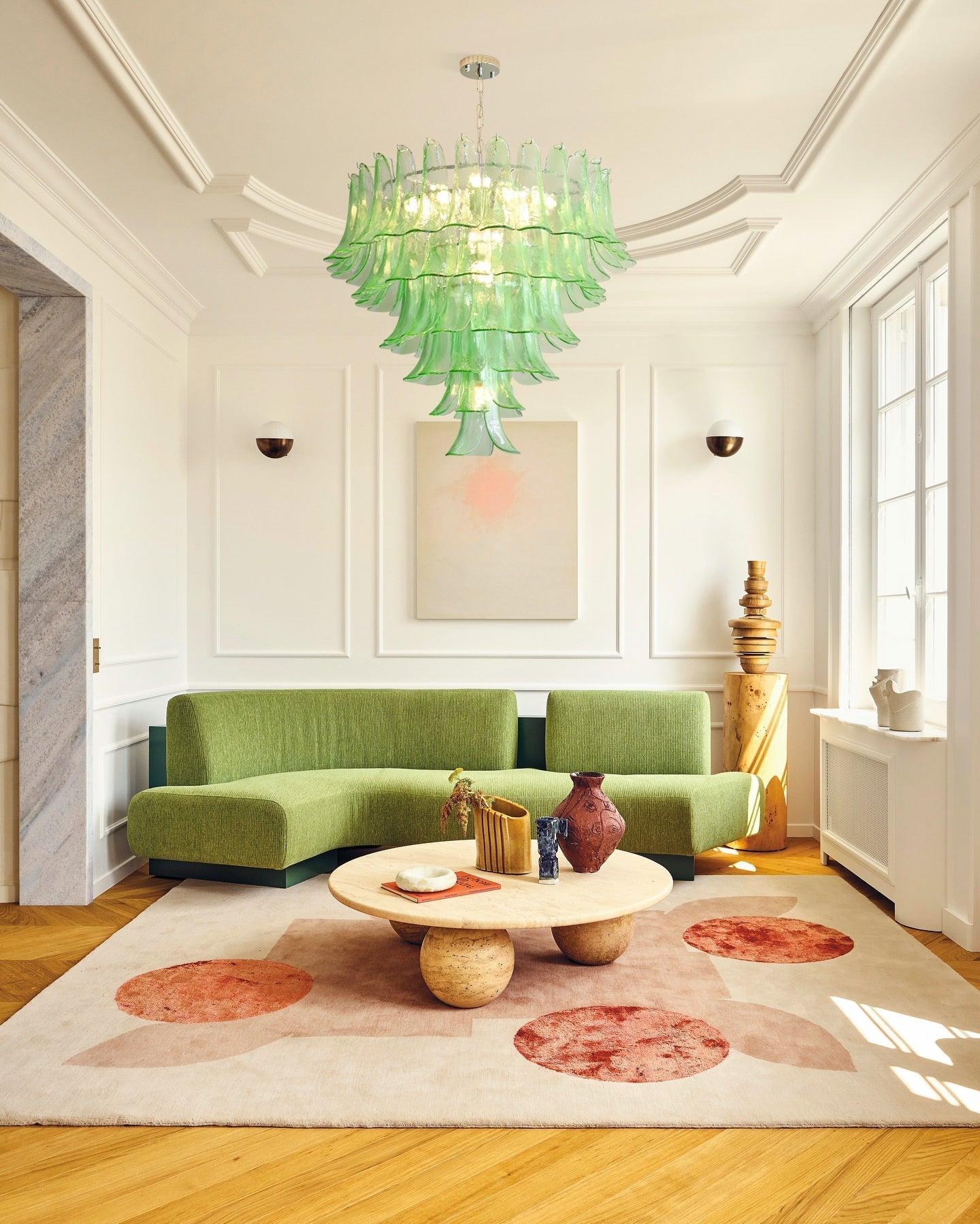 Valier Lustre Pétales en Verre Superposés - Neutralighting