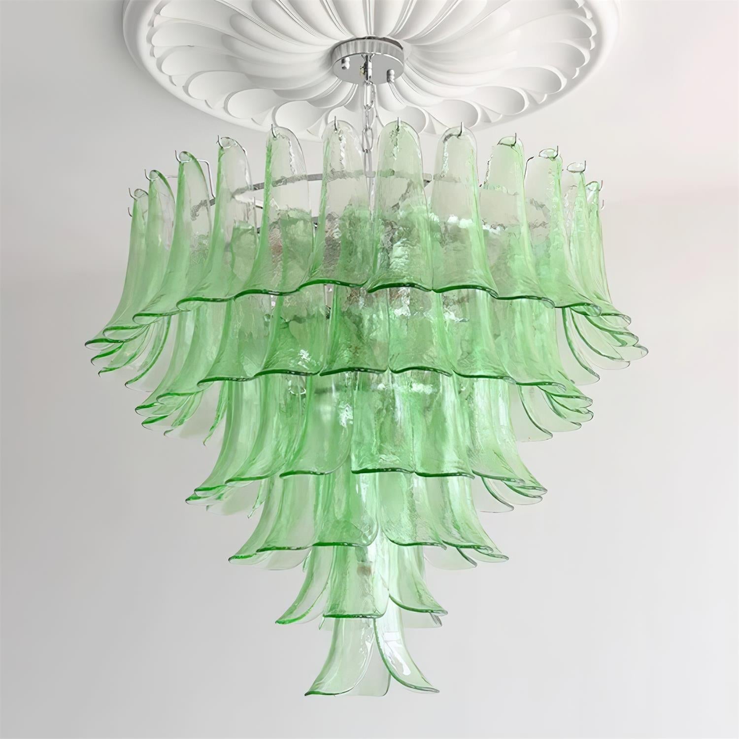 Valier Lustre Pétales en Verre Superposés - Neutralighting