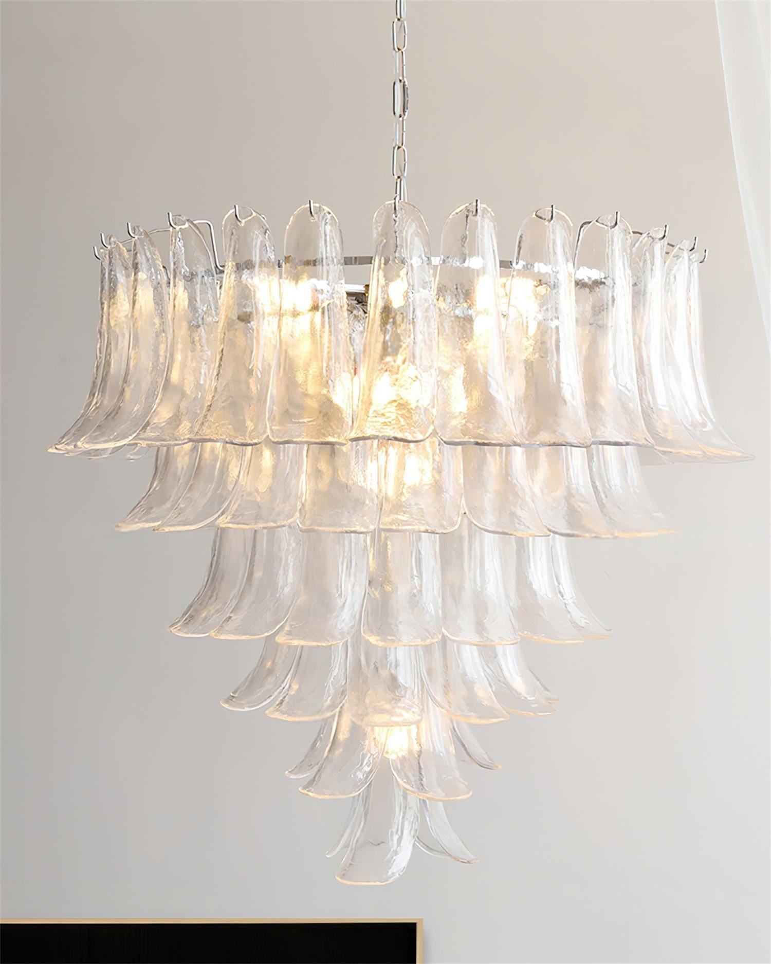 Valier Lustre Pétales en Verre Superposés - Neutralighting