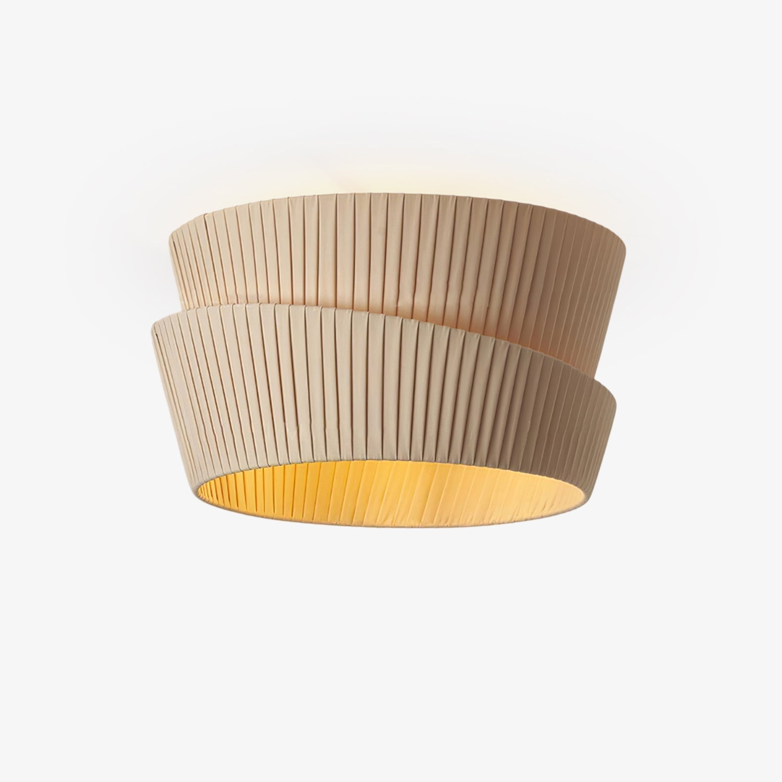 Zethayra Lampe Plafonnier en Tissu Naturel - Neutralighting