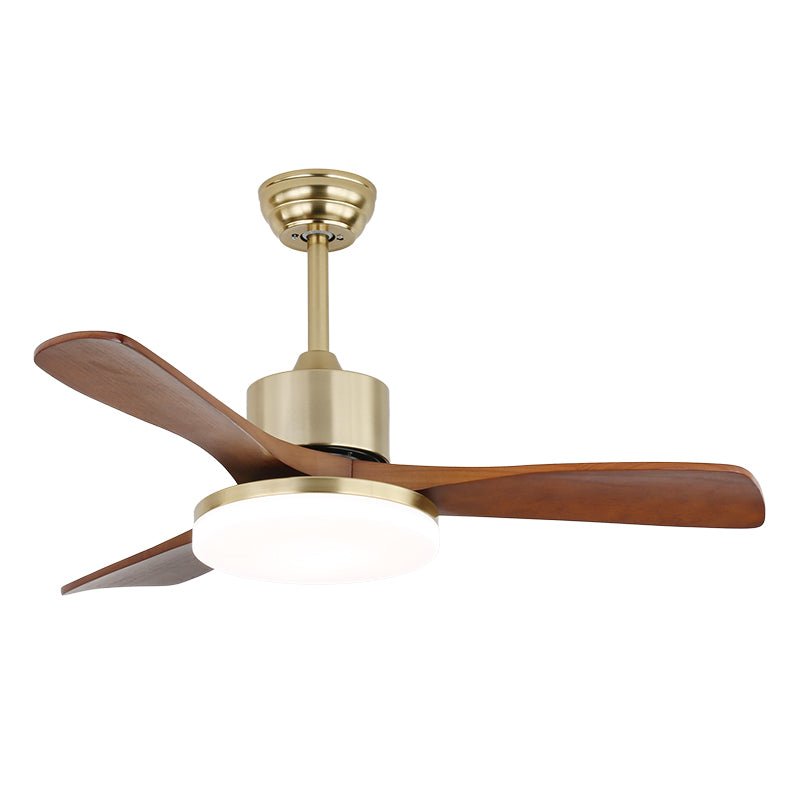 Plafonnier ventilateur Elara sous un angle différent