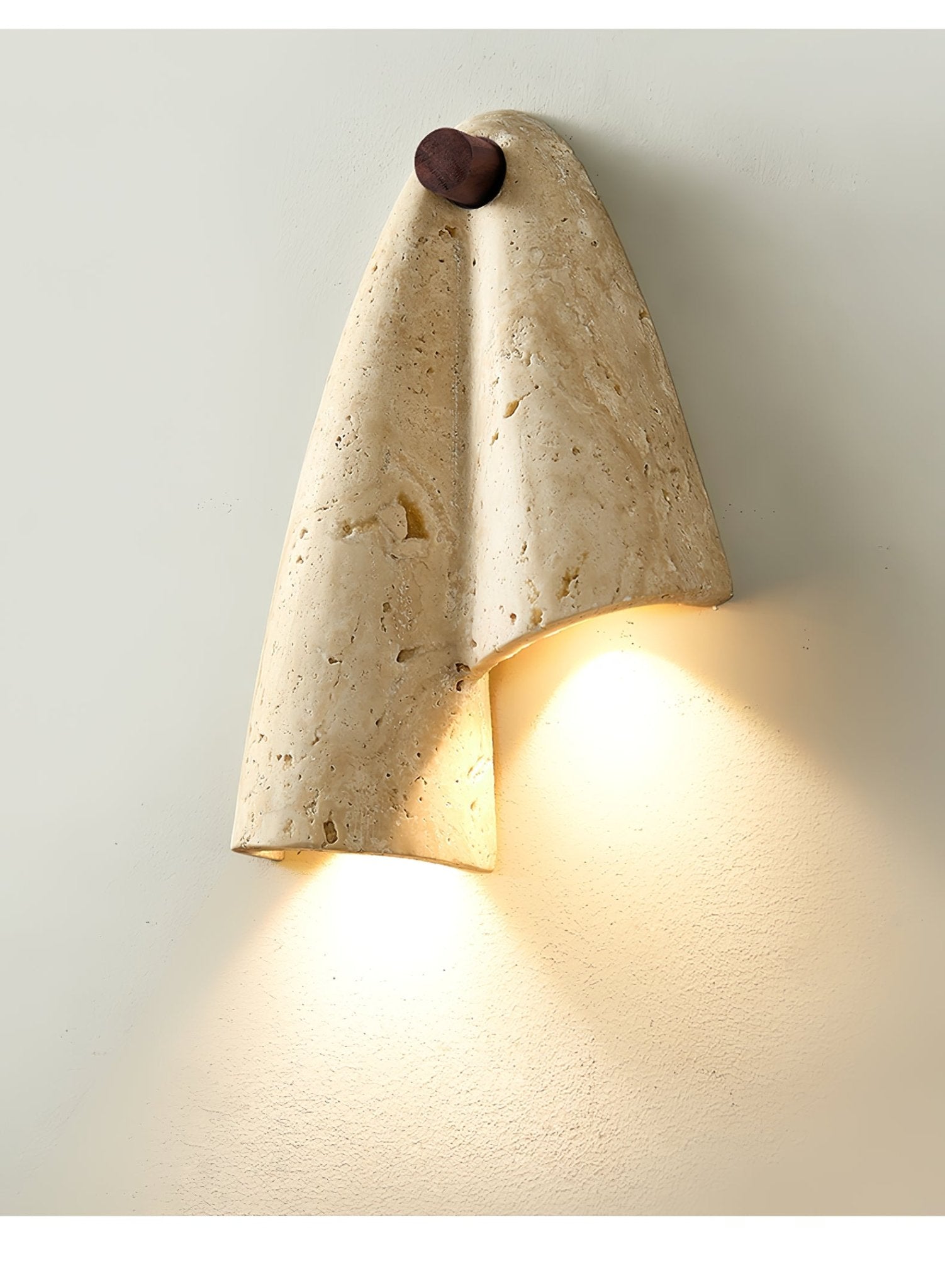 Solva Applique Murale Artistique en Travertin - Neutralighting