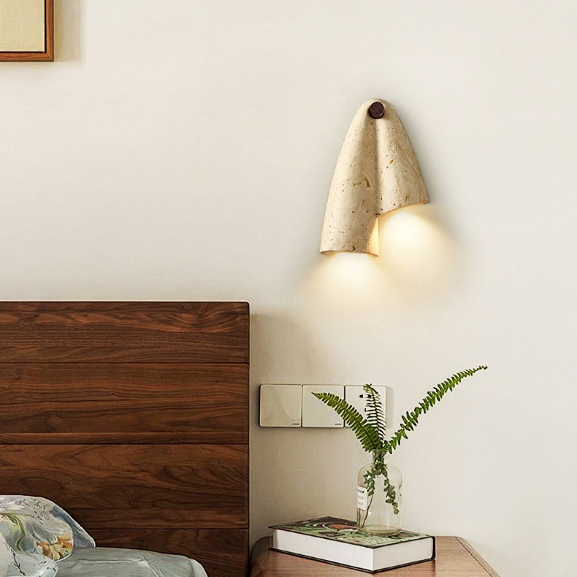 Solva Applique Murale Artistique en Travertin - Neutralighting