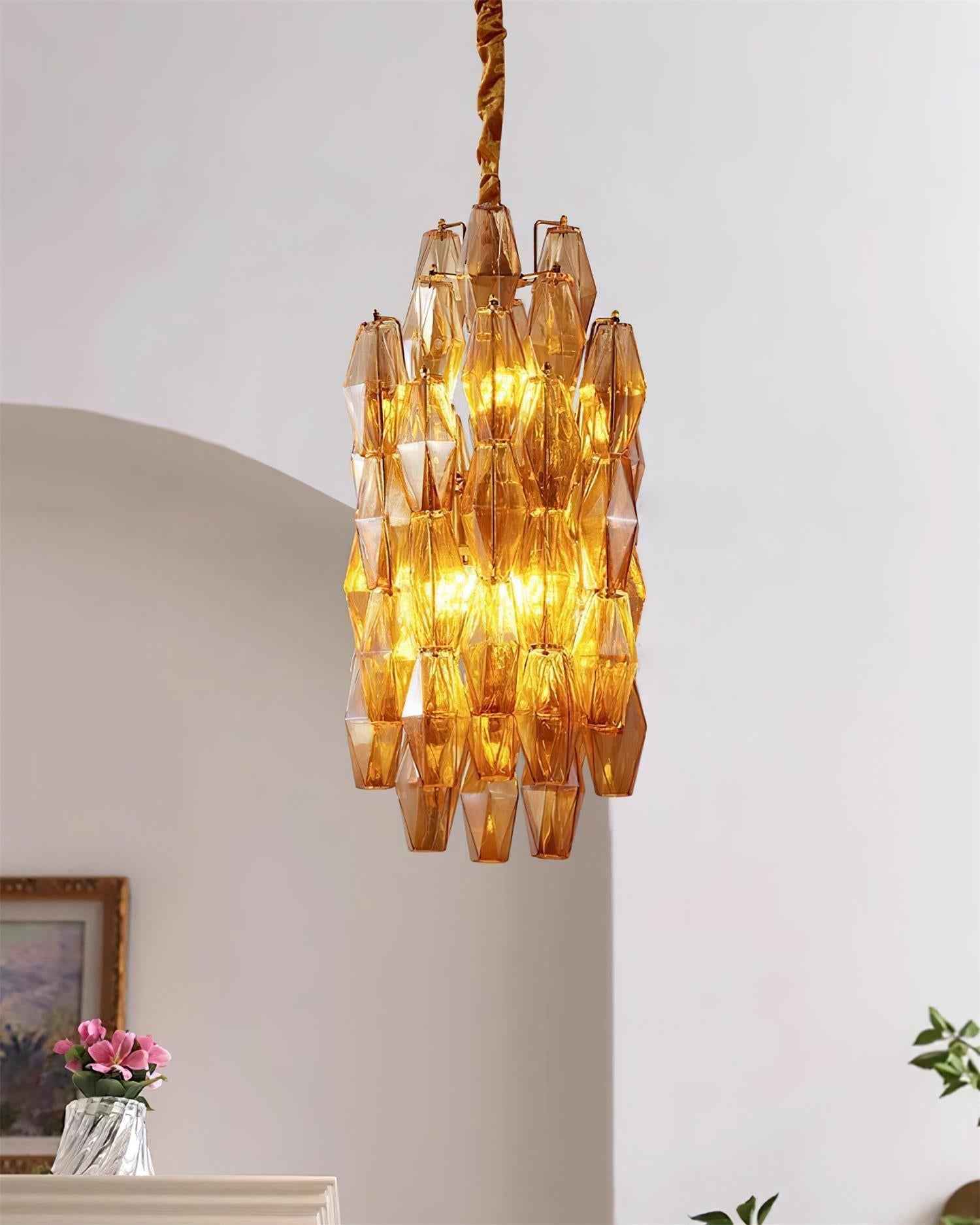 Velthra Suspension en Verre Facetté Luxueux - Neutralighting