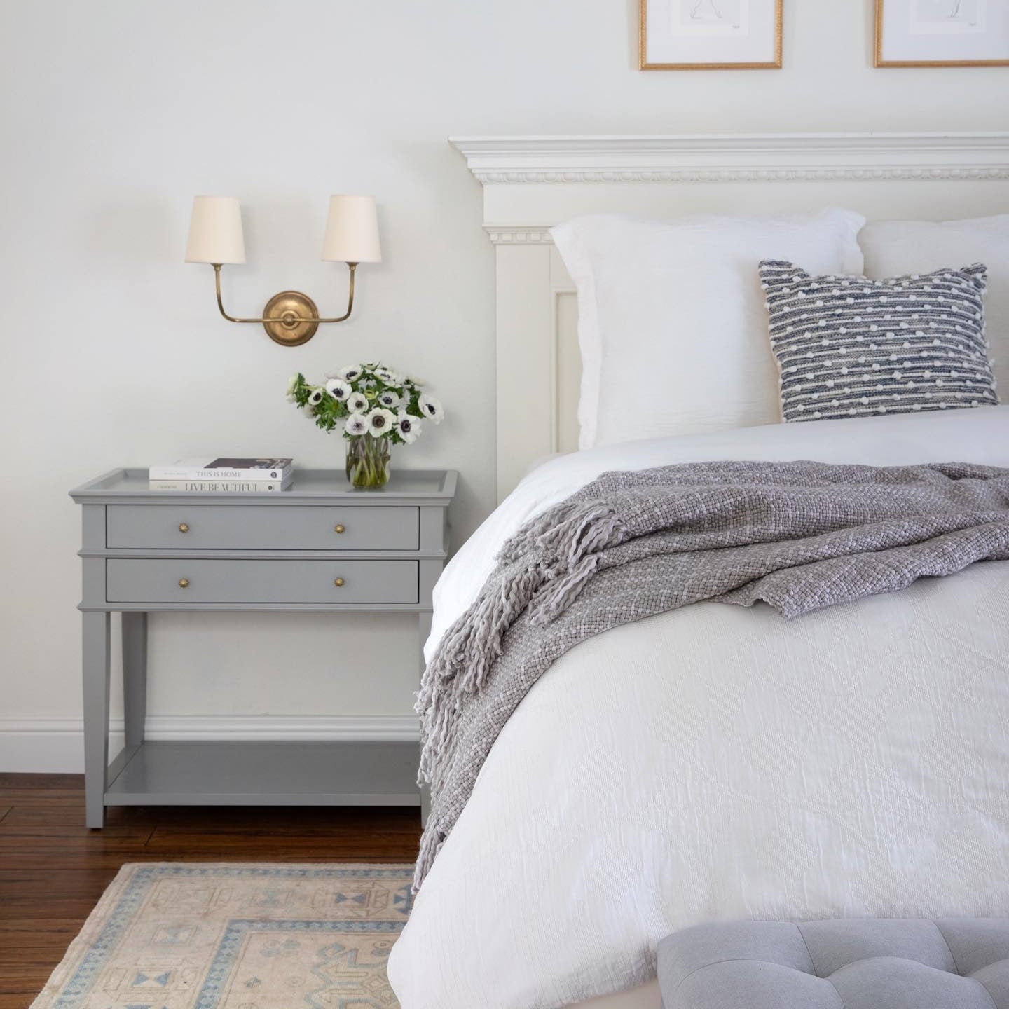 Victor Applique Murale en Bronze Noir et Tissu - Neutralighting